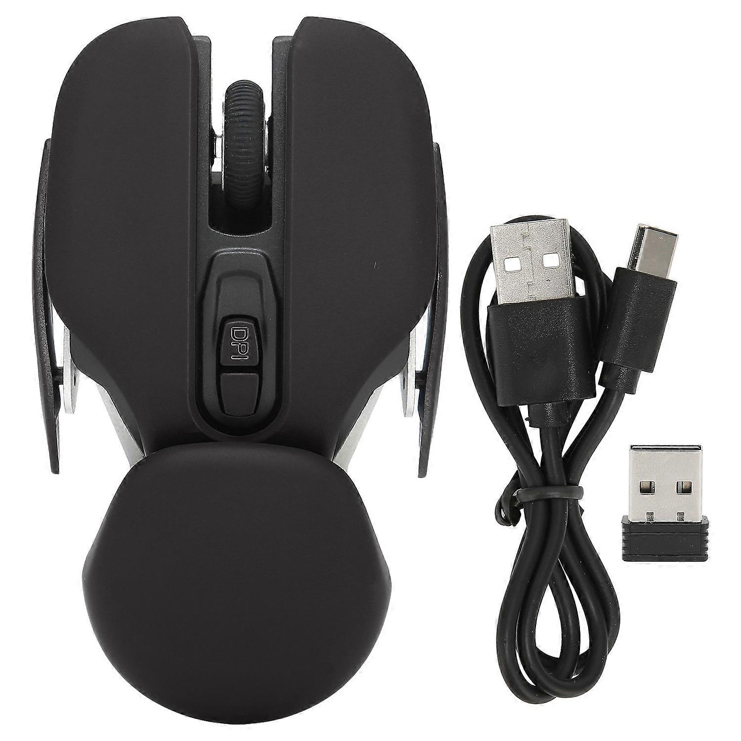 Ergonomic Wireless Mouse Inbuilt Battery Adjustable DPI Electroplating Process Integrated Design Gam