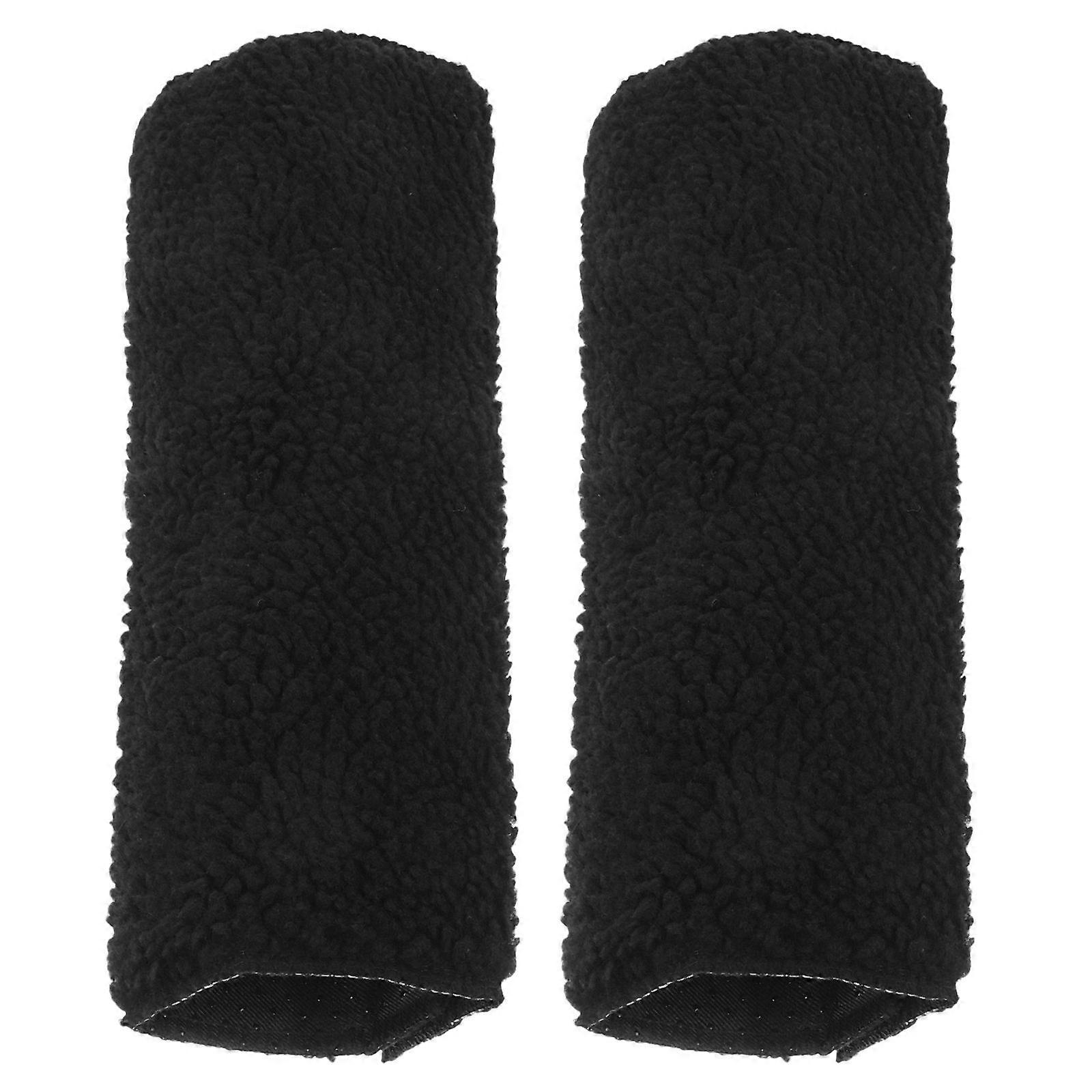 Black Wheelchair Armrest Pad For Elderly Support Soft Plush Cushion Stylish Design Home Pair