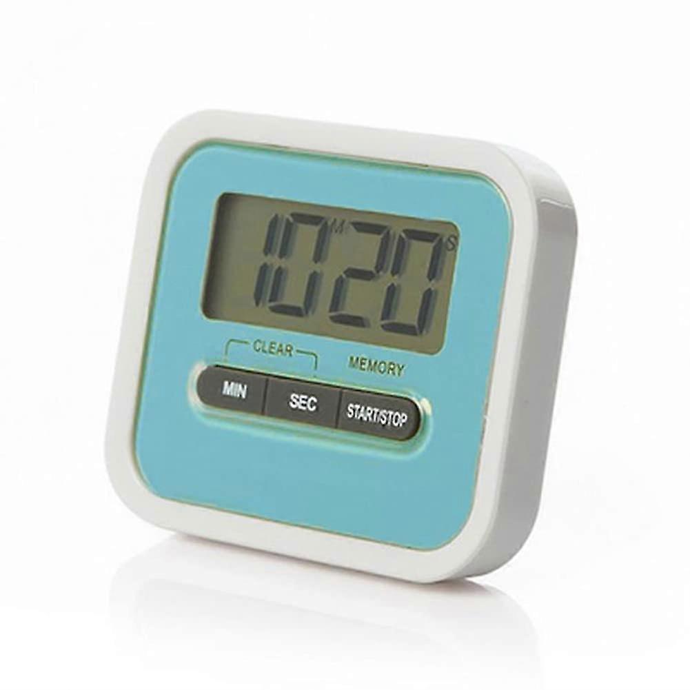 Digital Kitchen Timer Clock with Magnetic Back, Large Bright Display, Loud Alarm for Cooking Baking Study (Blue)