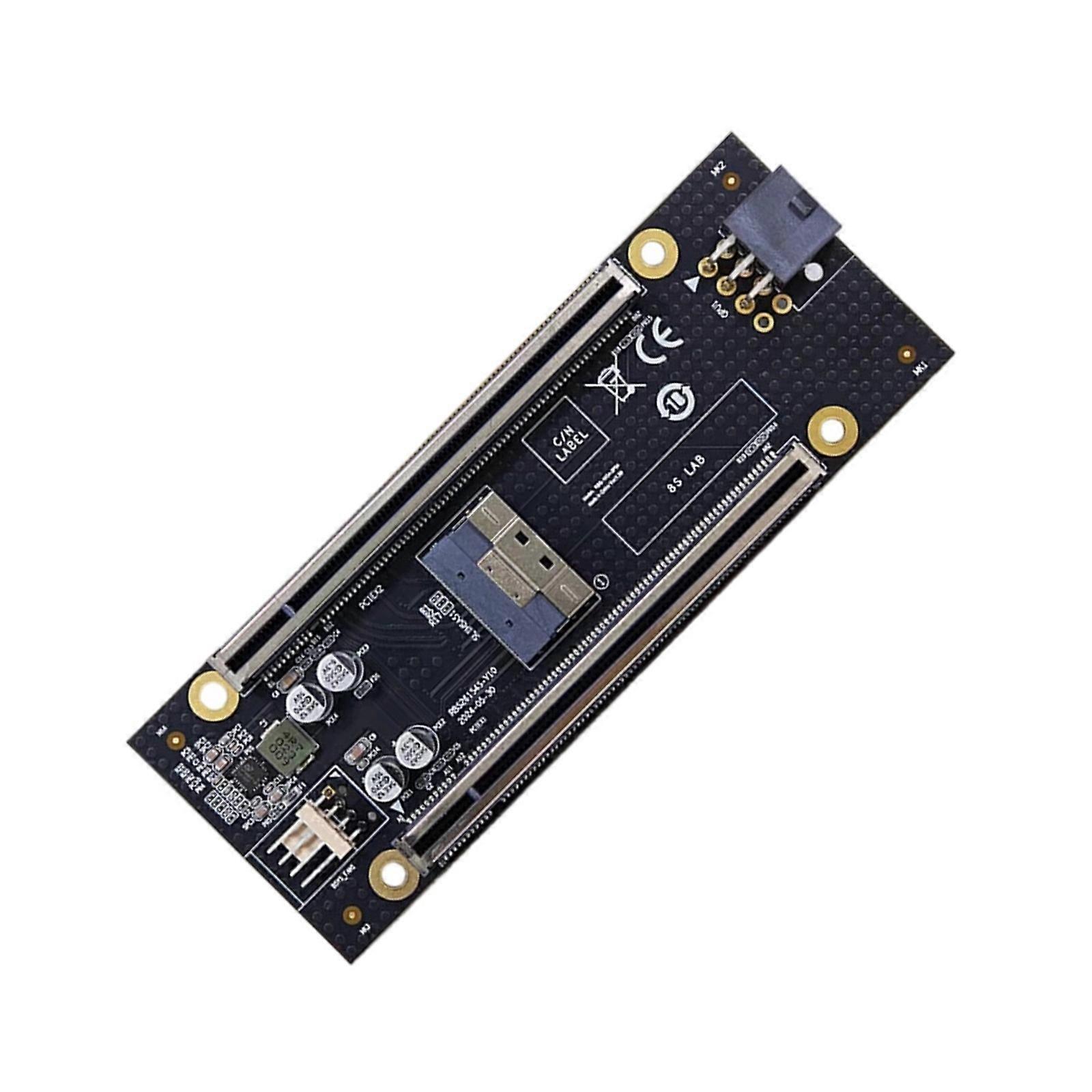 Motherboard Compatible PCIe .0 Splitter Card For Storage Video Multicolor
