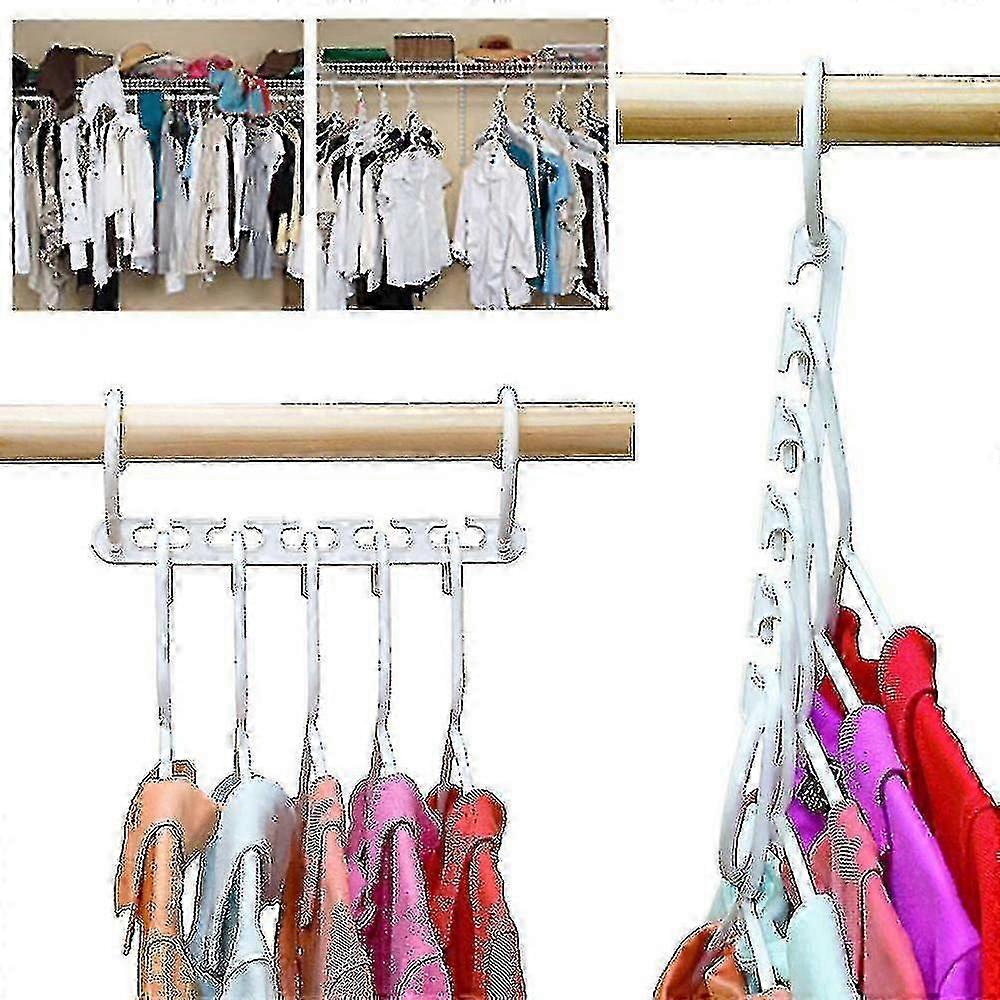 Magic space-saving multifunctional closet organizer, clothes hangers (8 pieces)