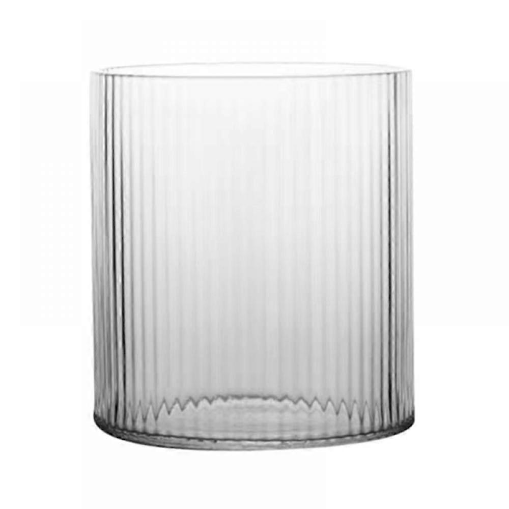 Slopehill Premium Classical Vertical Stripes Glass Tea Cup