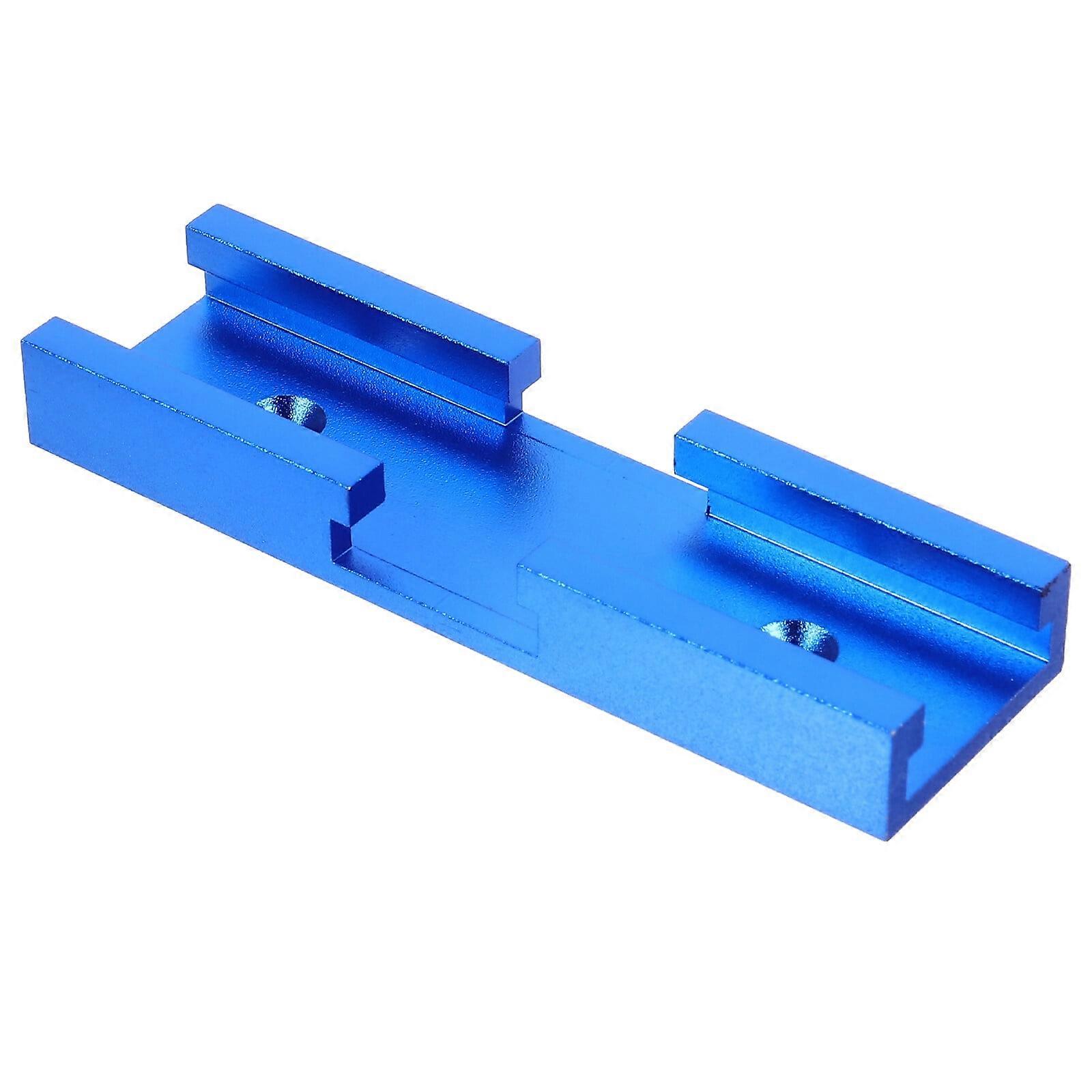 1Pc Practical Aluminum Alloy Track Connector Slot Track Connector (Blue)