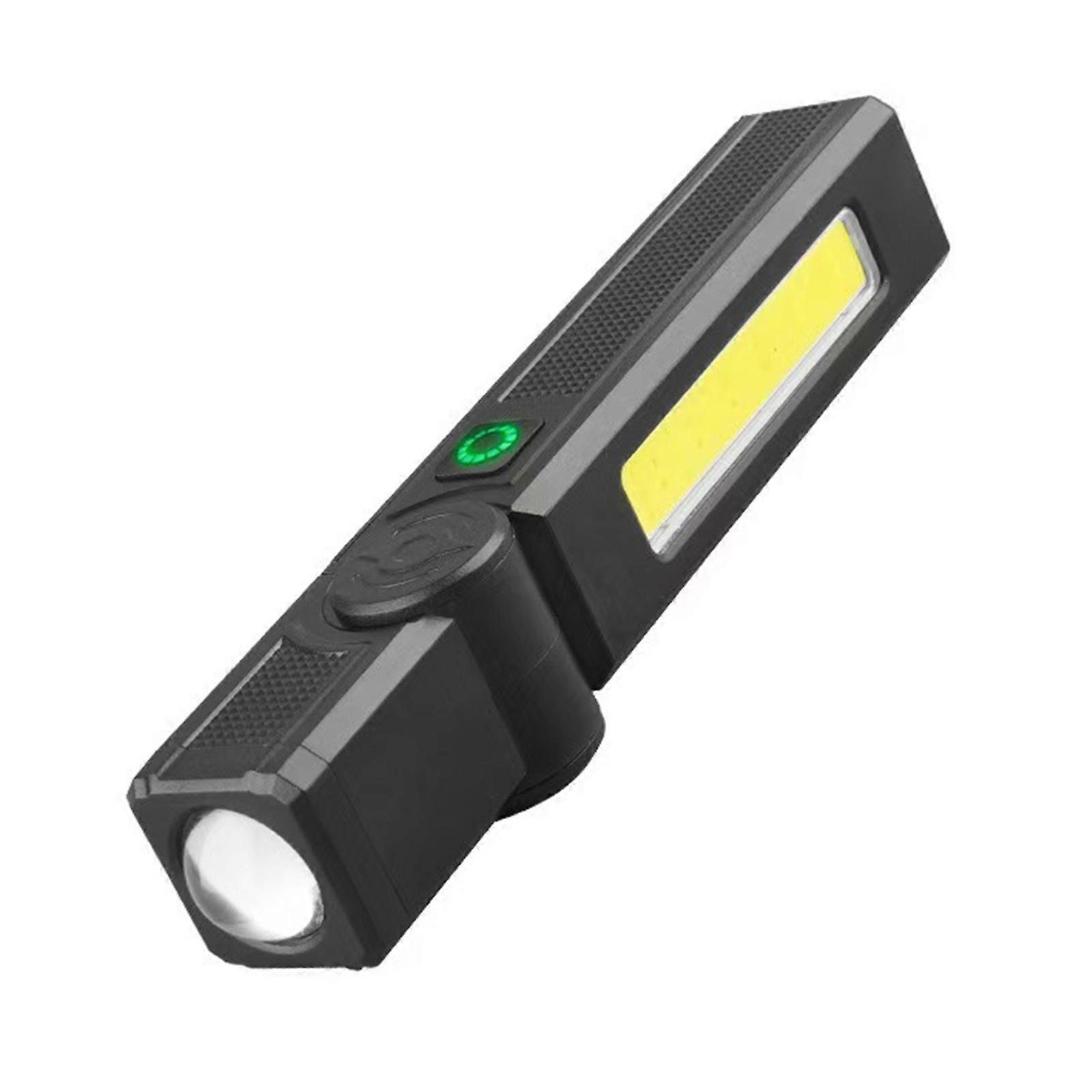 Multiple Corner Whirling Work Light With Strong Magnetic Base USB C Powered Flashlight For Camping Crisis Repair Multicolor