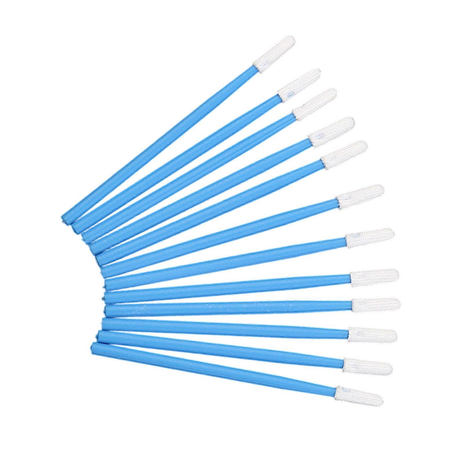 100pcs Microfiber Cleaning Stick Swab PP Handle Ideal For Delicate Surfaces Laboratory Equipment Nail Art Applications Multicolor