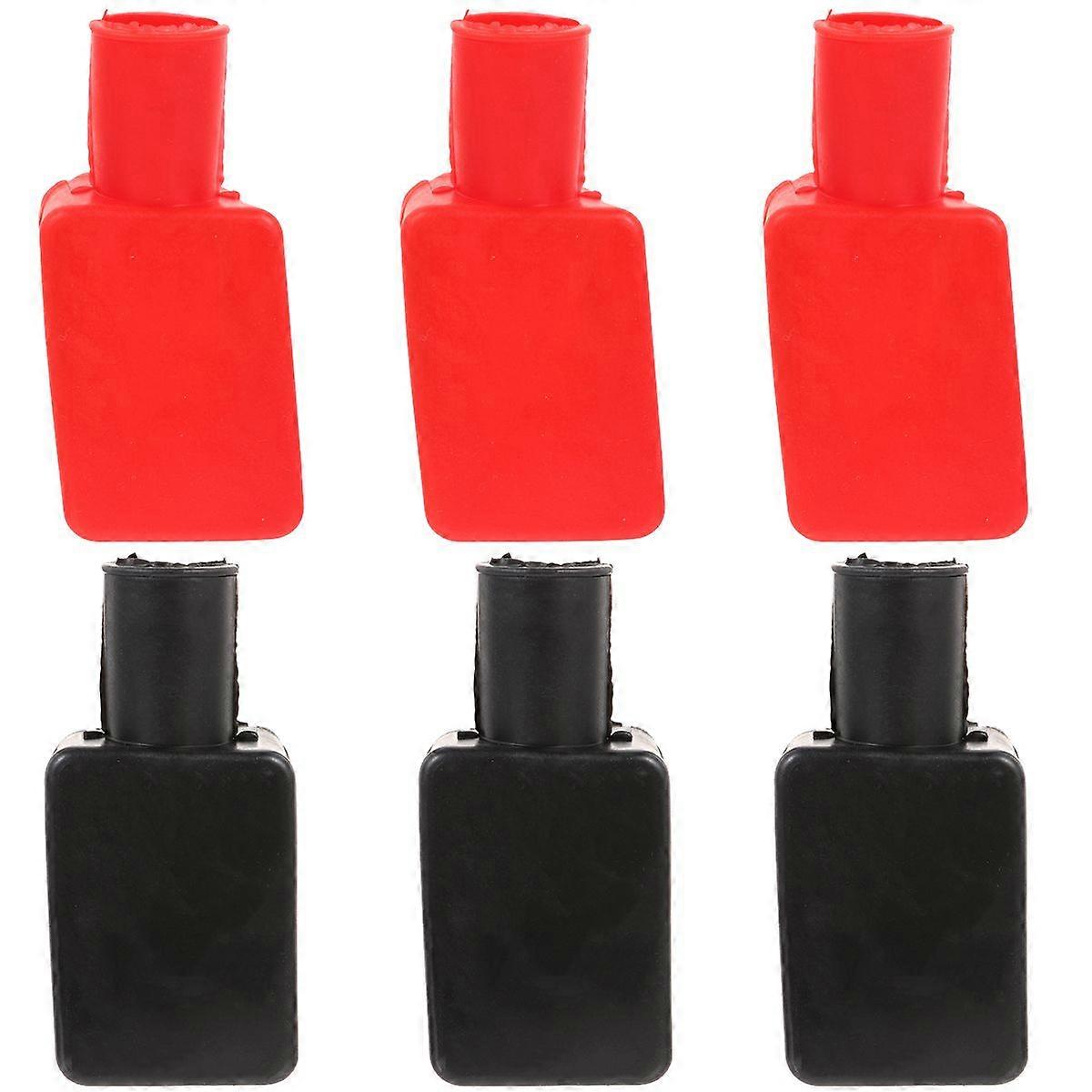 3 Pairs Car Battery Terminal Covers Rubber Battery Stud Protector Replacement