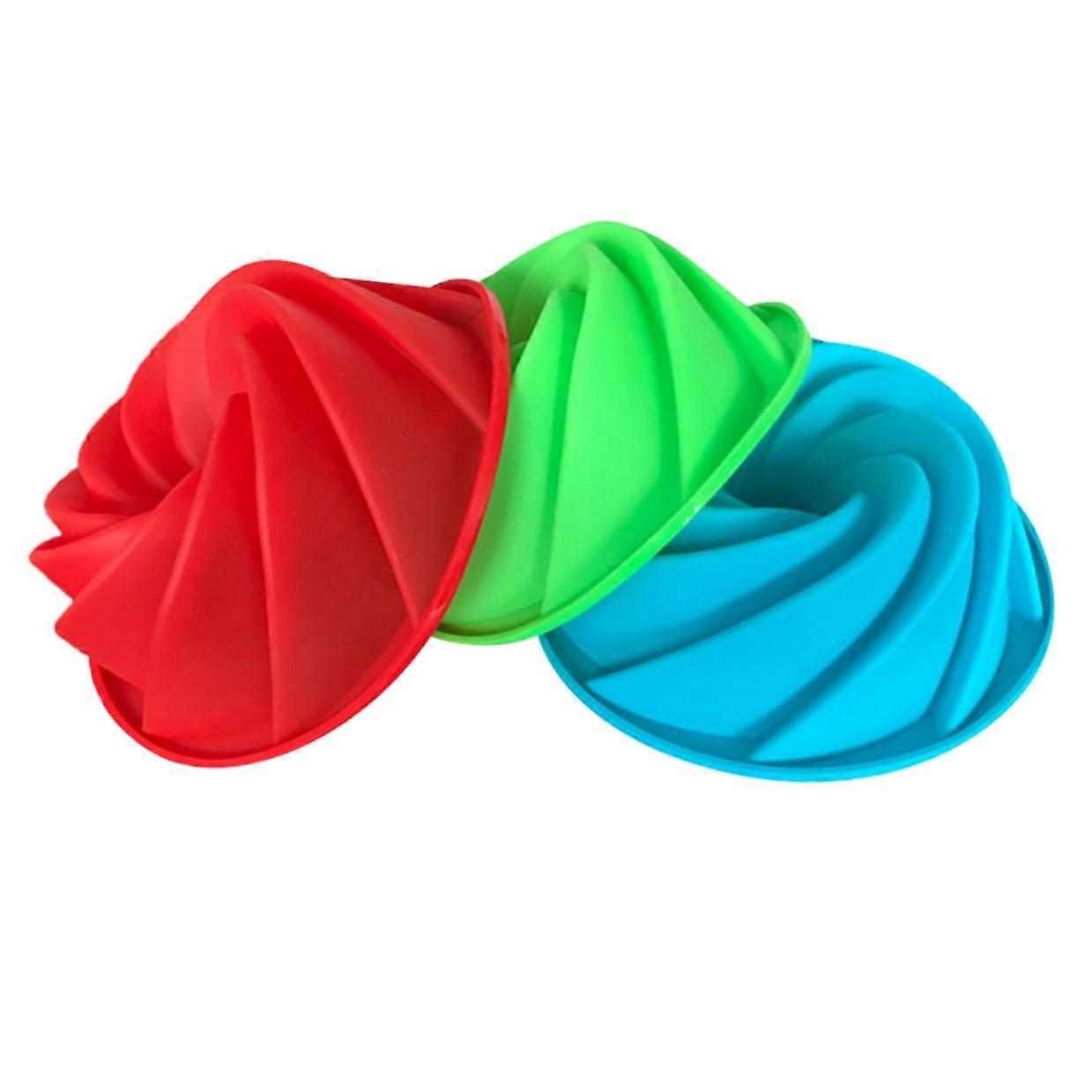 5 Inch Silicone Cake Pan NonStick Round Baking Mold for Chiffon and Sponge Cakes Random Color