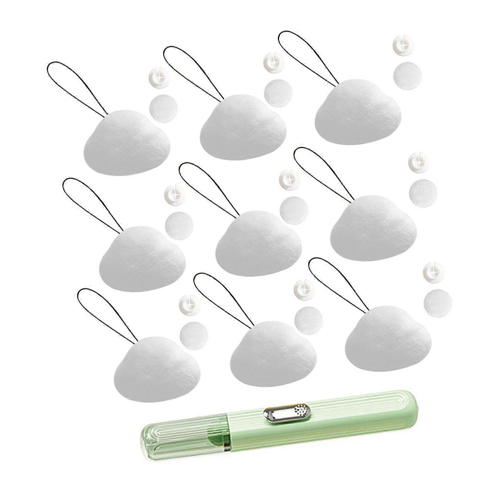 Set of 9 Bed Covers Fastener Plush Bedding Clips Cartoon Quilt Holders for Securing Comforters and Duvets  White