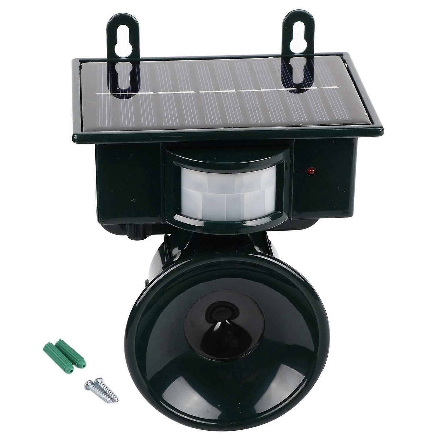 Solar Powered PIR Motion Sensor Ultrasonic Pest Repeller Bird Dog Cat Fox Mouse Chaser