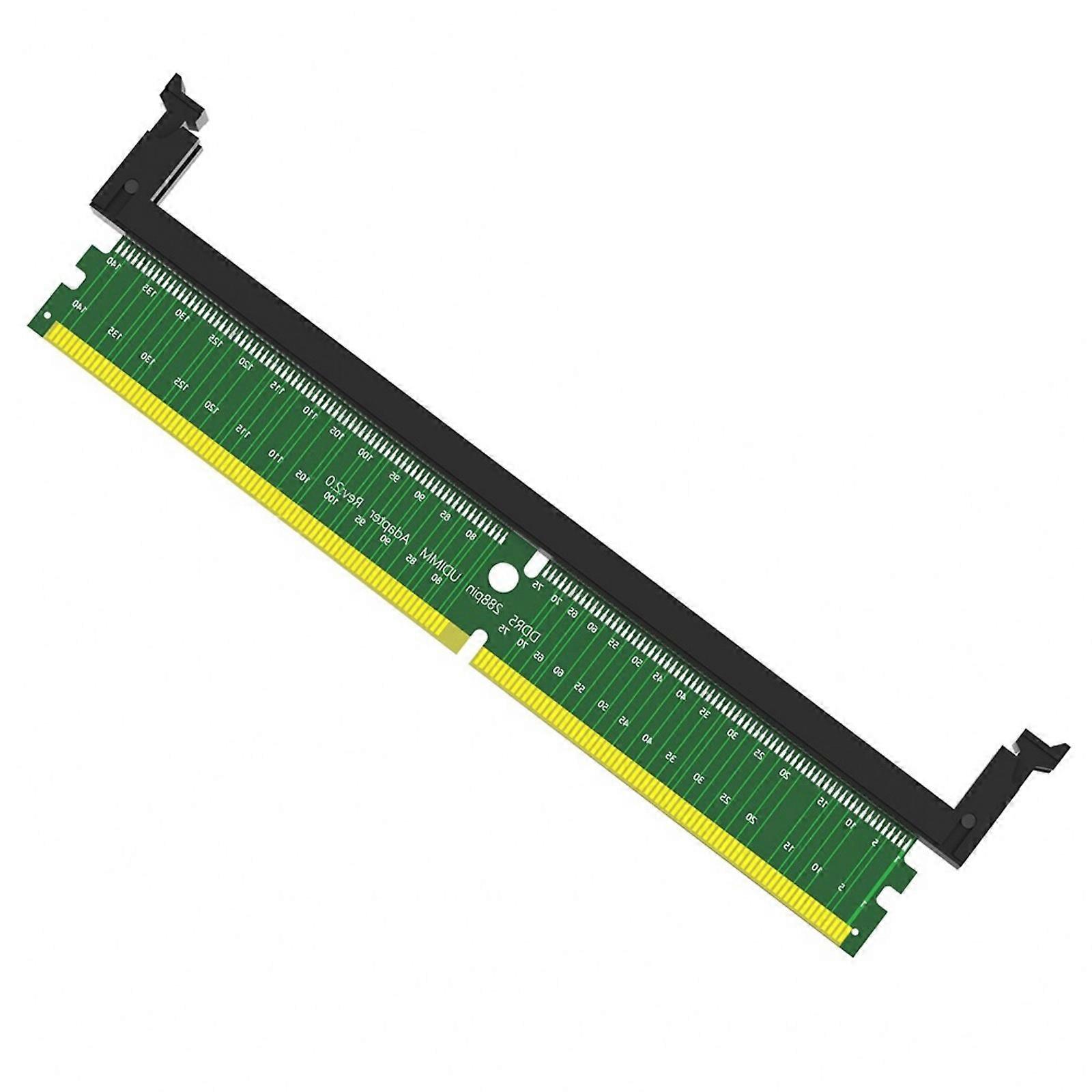 DDR5 Memory Module DIMM 288Pin Adapter DDR5 Memory Test Protections Card With Short Latches For Desktop PC Motherboard Multicolor