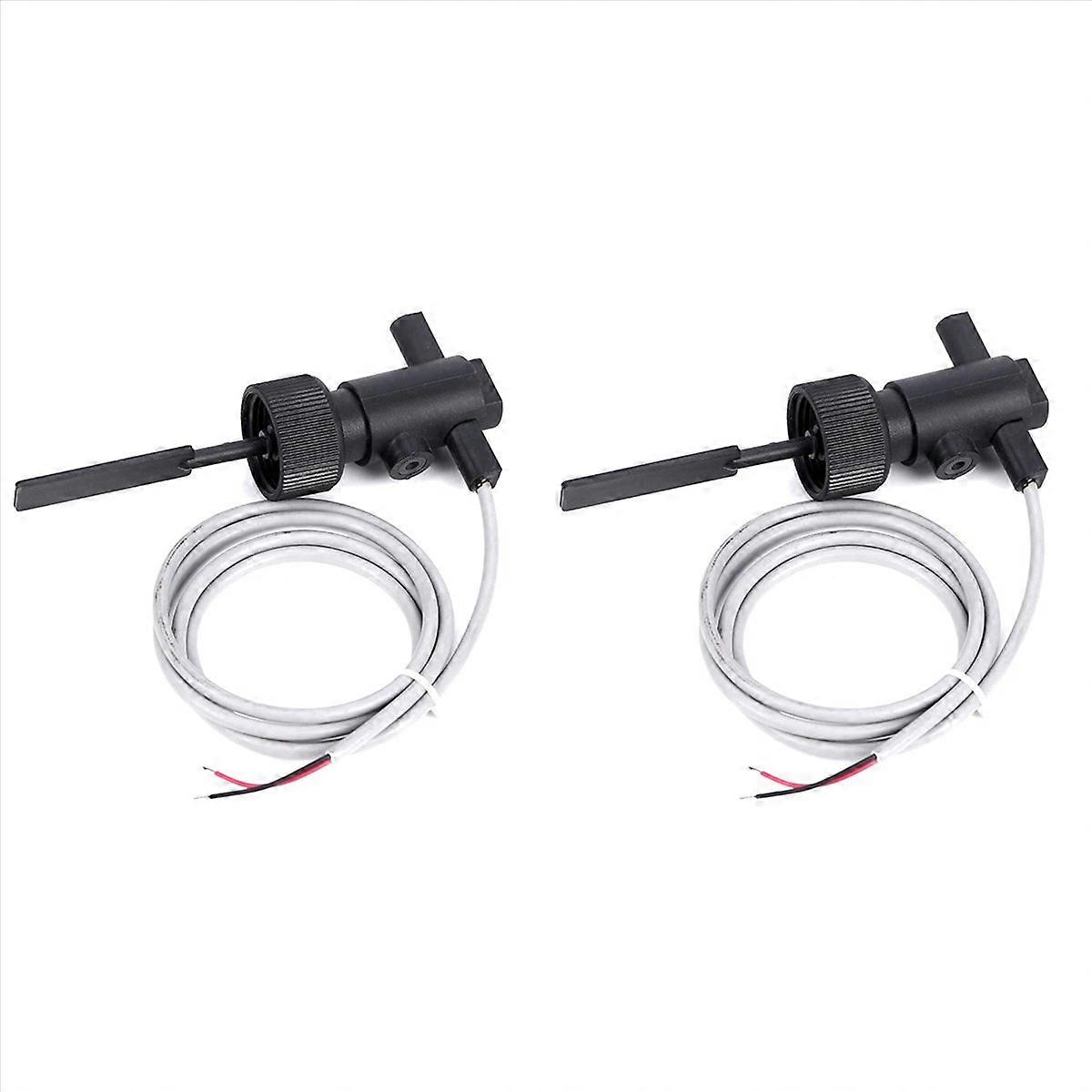 2X Water Flow Switch -10 100V High Level Sensor Adjustable Water Level Control Float Level Switch