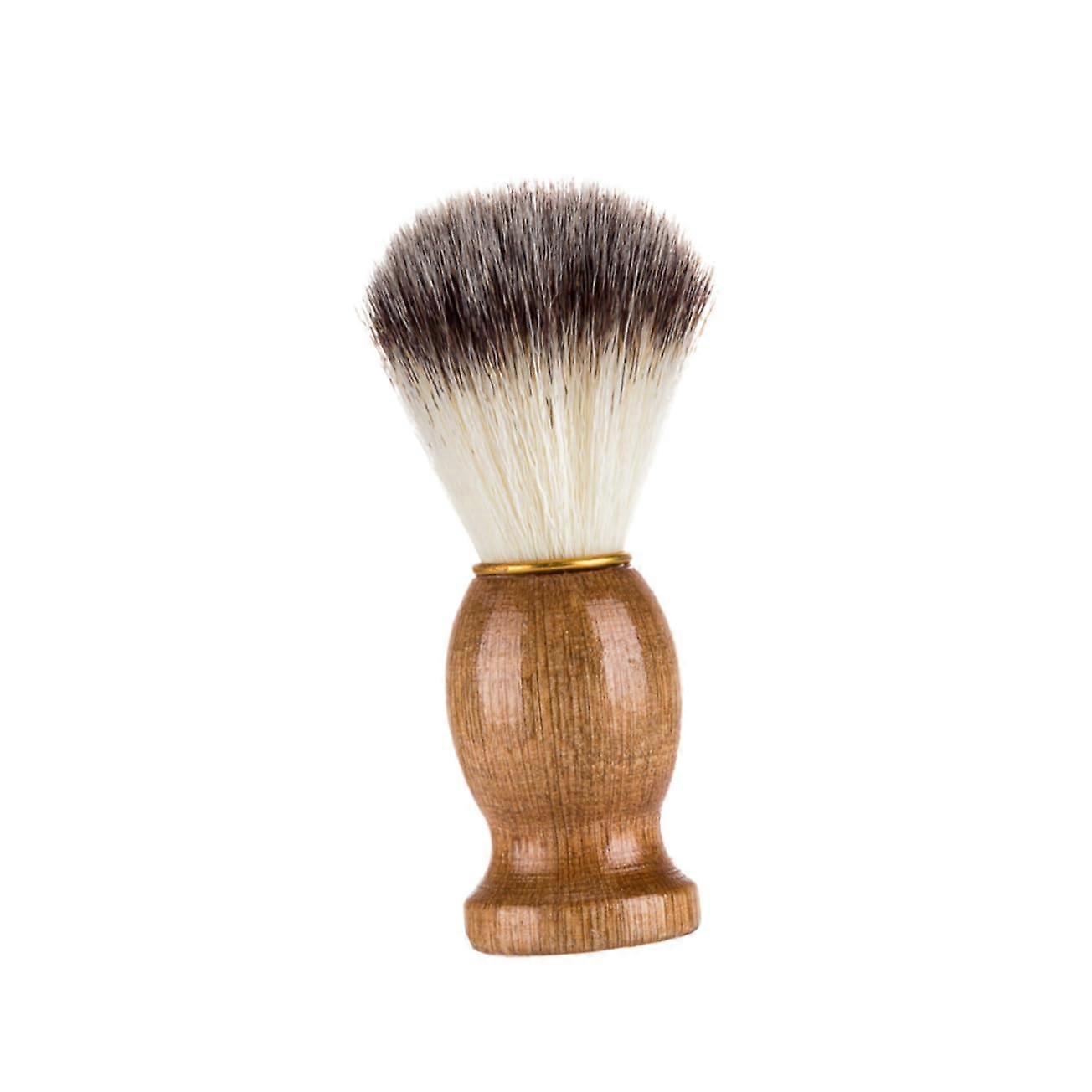 Beard Brush for Men with Natural Wood Handle, Detangling Shaving Brush for Mustache and Beard Care