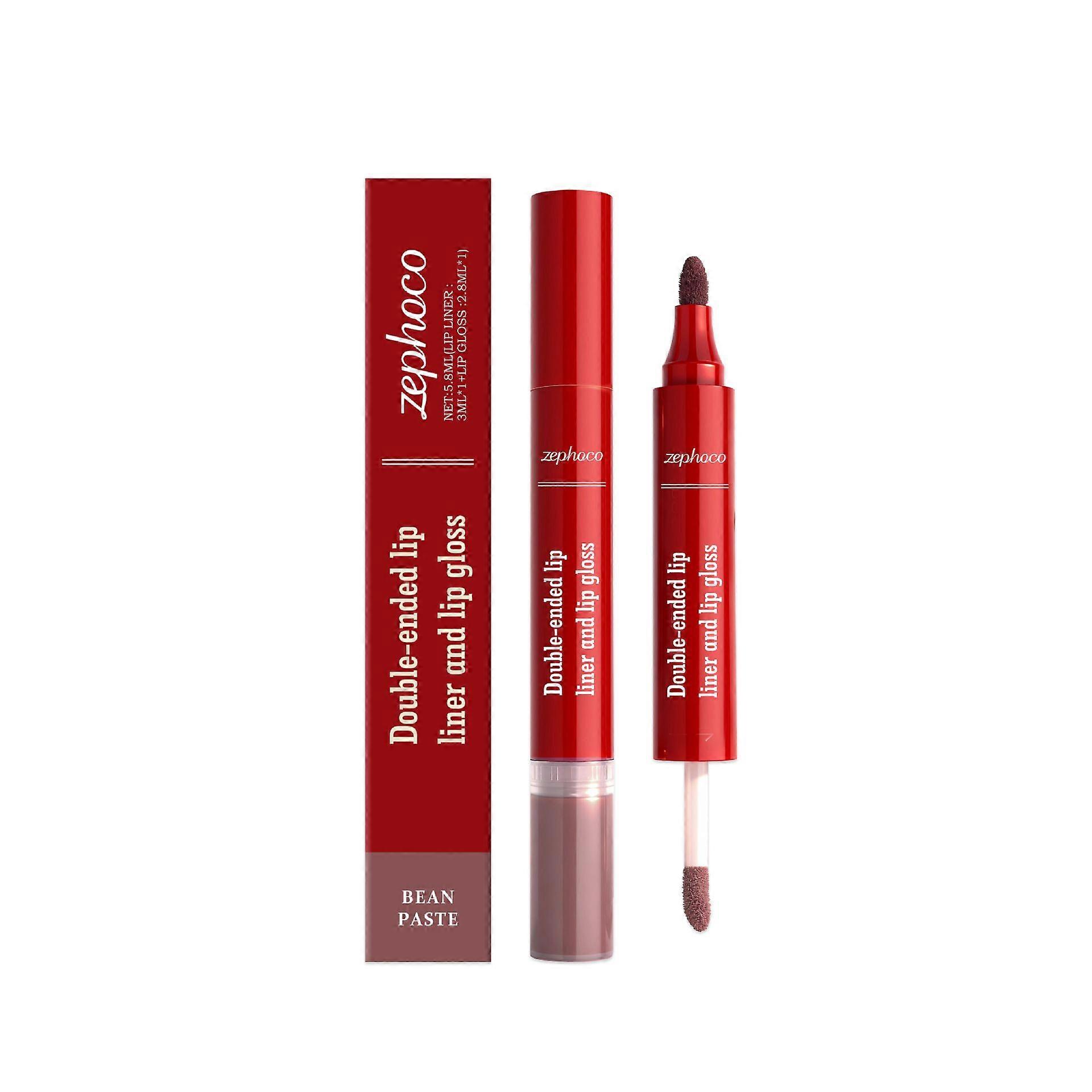 Zephoco 2-in-1 lip gloss in mauve shade, rich and moisturizing, and a convenient, lightweight, and easy-to-apply lip liner.