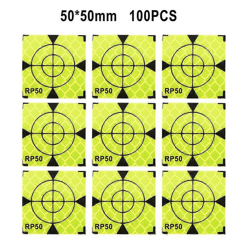 100pcs 20-60mm反射ステッカー、トータルステーション測量用、視認性の高い安全目標(ヨーロッパ)