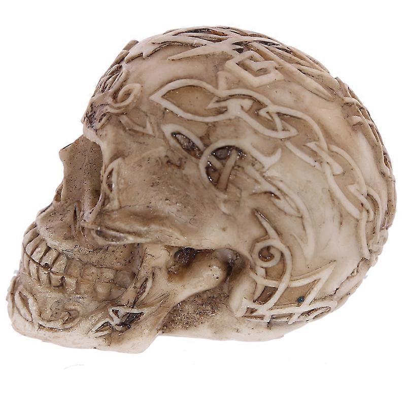 Mini Gothic Skull Decoration with Gem Eyes 1 Pack