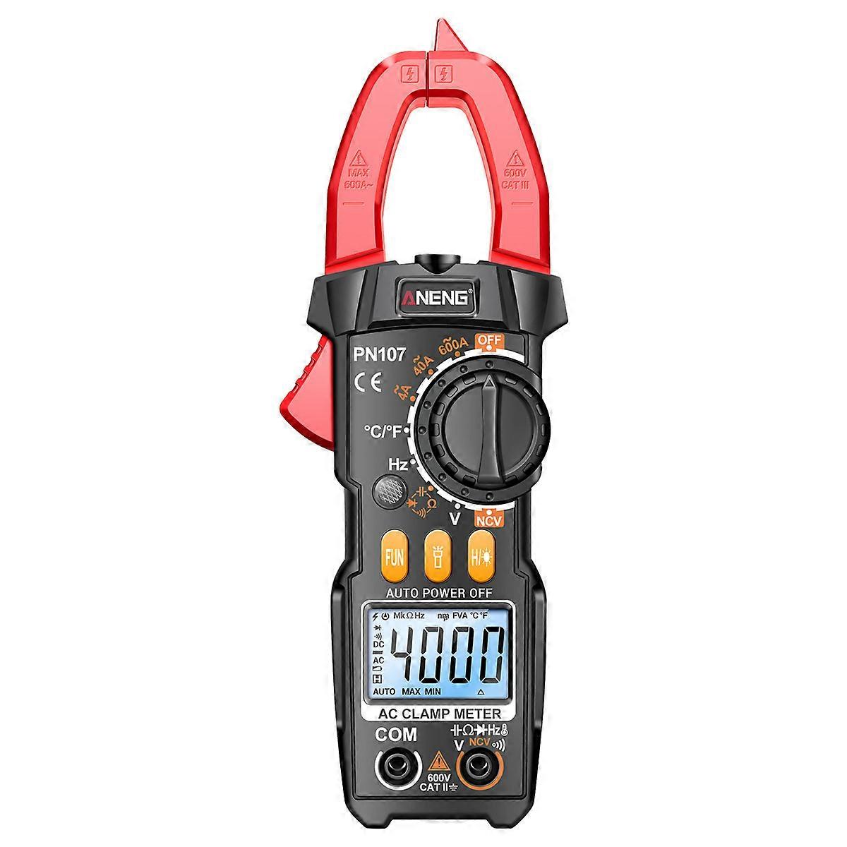 Upgrade PN107 Multifunctional Clamp Meter with AC/DC Voltage AC Current Resistance Capacitor Hz Frequency Temperature Tools