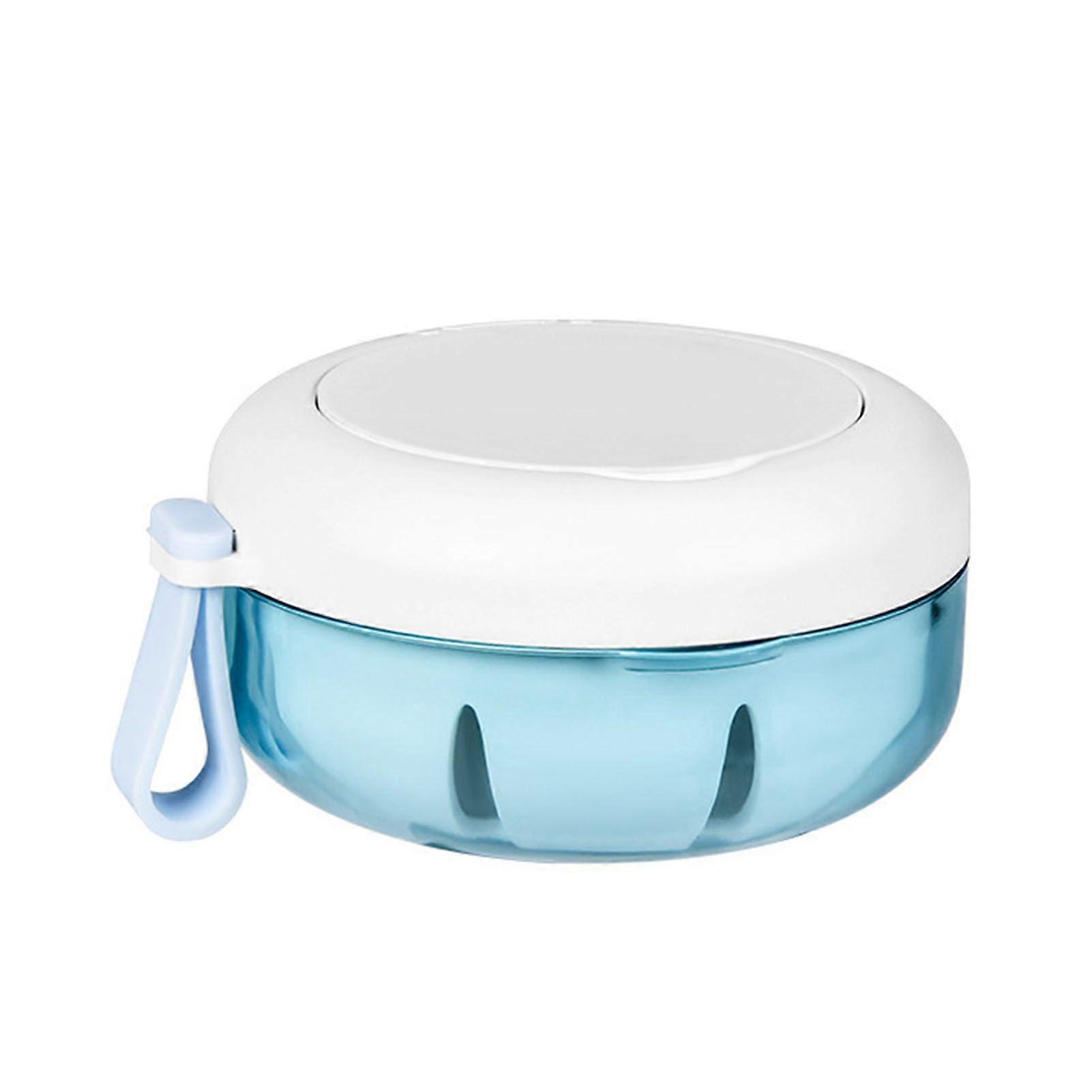 Retainer Case with Mirror Portable Soaking Denture Bath Box with Strainer Basket Invisible Brace Mouth Guard Dental Aligner Container Holder