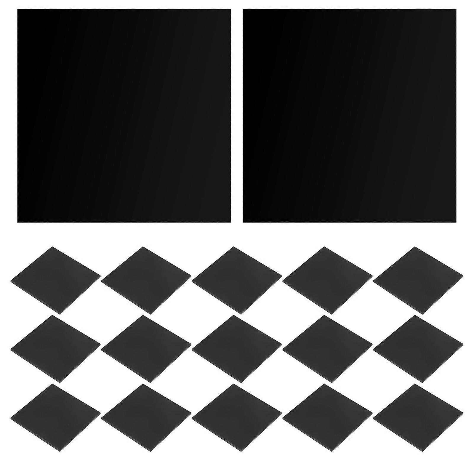 Acrylic Blank Sign Sheets for DIY Projects Enhance with Square Boards 30pcs
