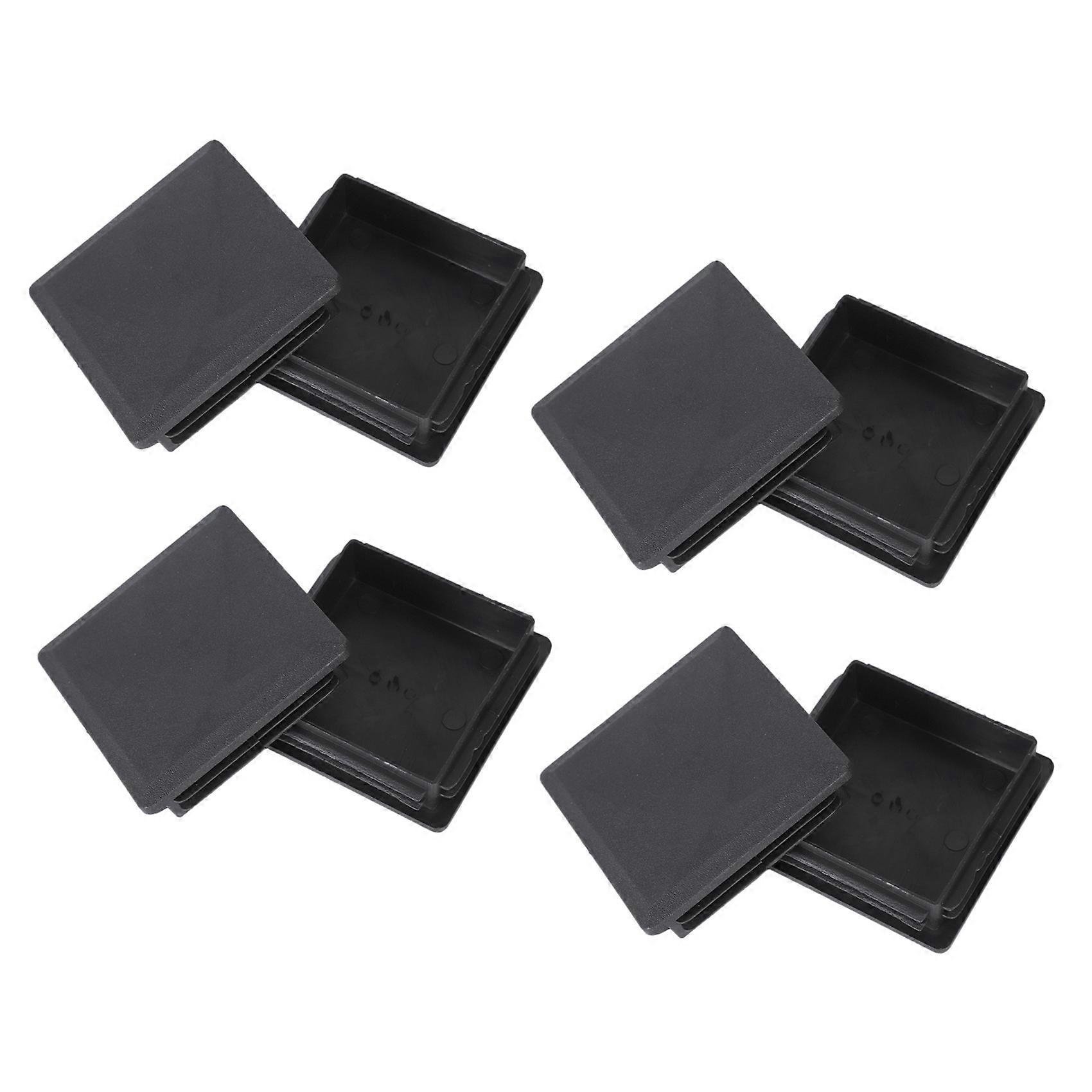 80mm x 80mm Square Plastic Caps Pipe Tube Inserts End Plug 8 Pieces