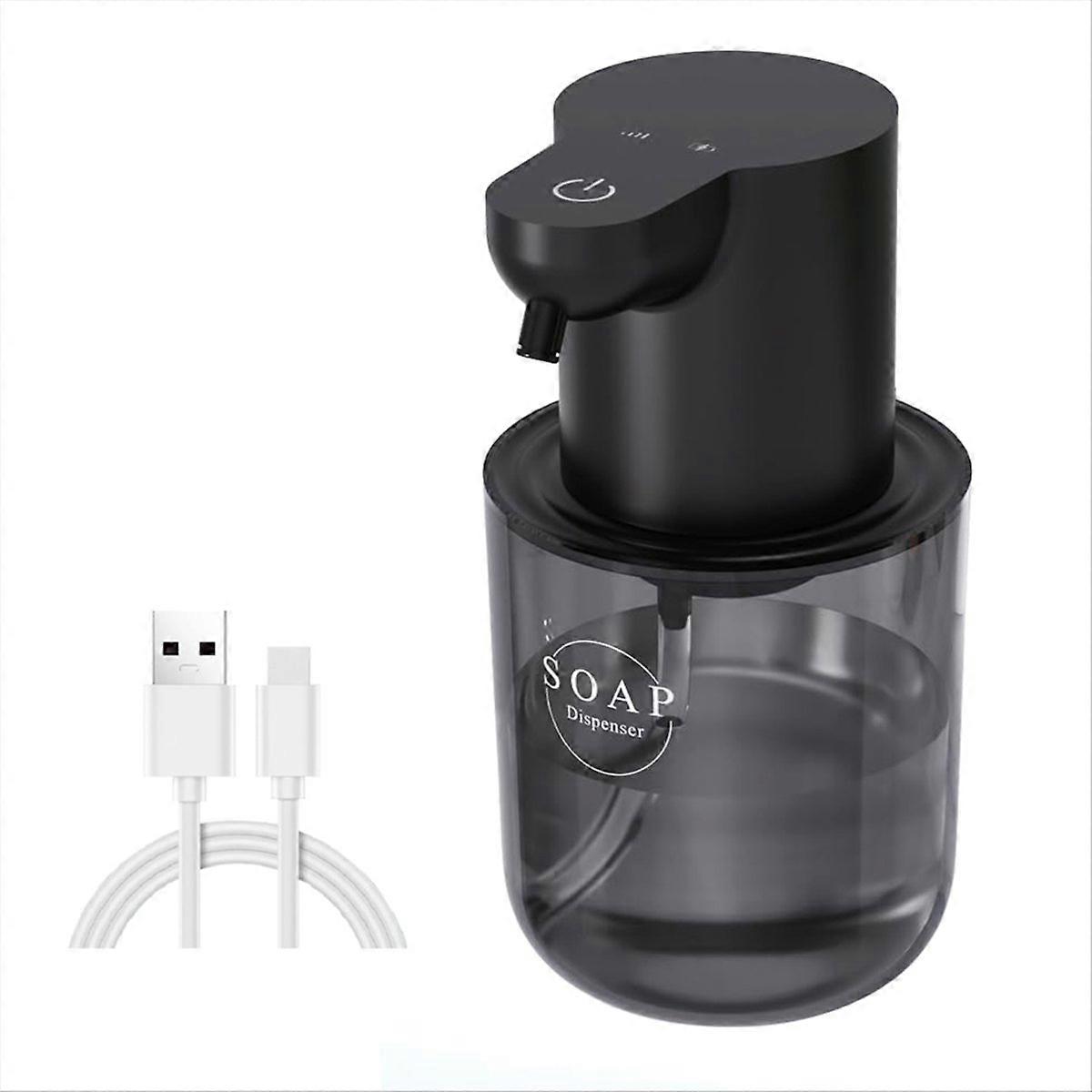 Automatic Foaming Soap Dispenser,4-Level Adjustable,Touchless,400ml Wall Mount Rechargeable Foam Hand Soap Dispenser