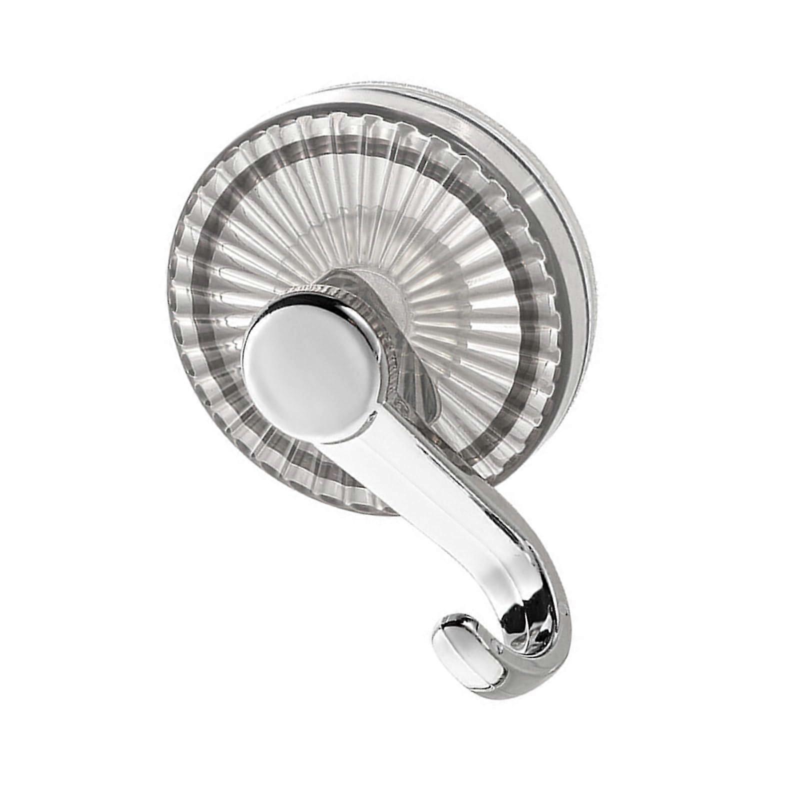 Bathroom Suction Hooks with Advanced Hold, NoDrill Towel and Robe Hook, Gray ABS Wall Mount