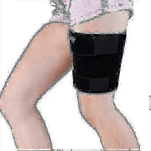 Adjustable Thigh Compression Wrap  Neoprene Quad/Hamstring Support For Sports Injuries (One-Size Unisex)_1