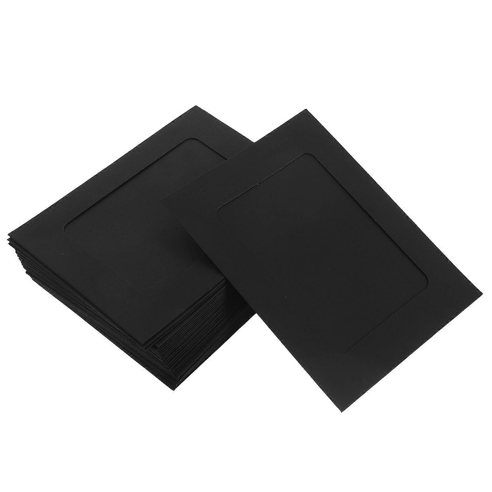 Creative Black Paper Picture Frames for Decorating 30Pcs Kraft Photo Frames
