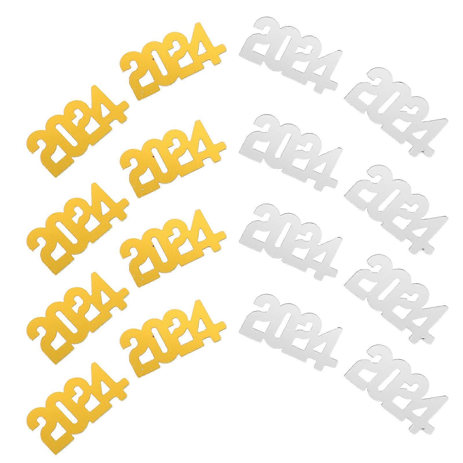 Table Confetti for Party 2 Bags of 2024 Confetti Happy New Year Design