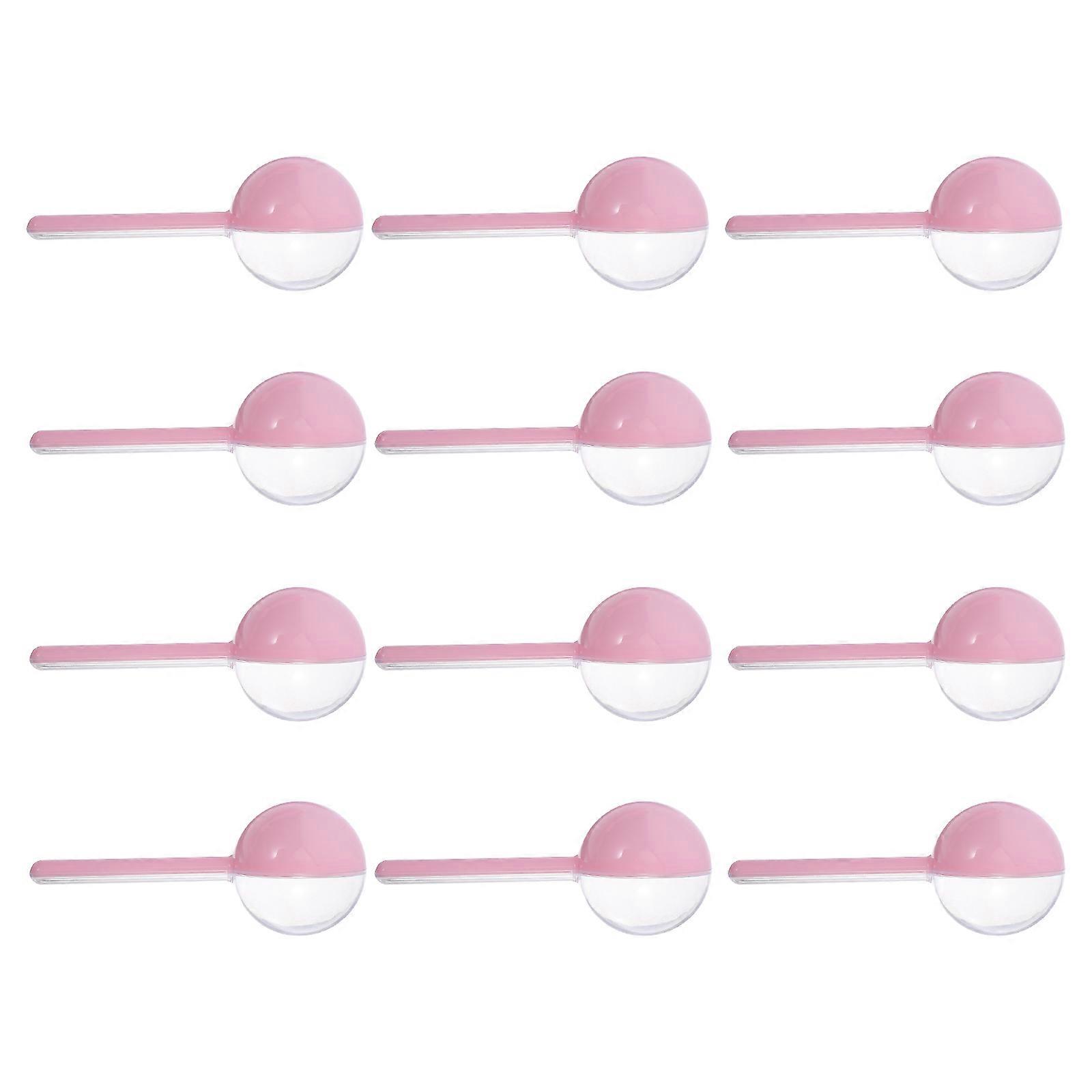 Lollipop Packing Box Plastic Round Storage Case for 12Pcs Candy Holders