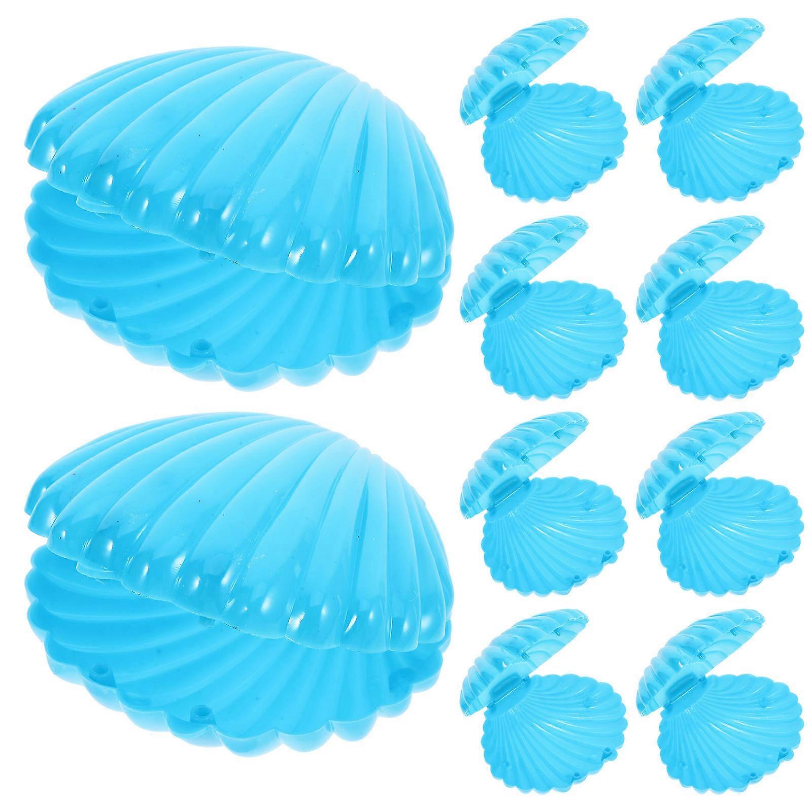 Candy Box Sea Shells Storage Containers for Storage 10Pcs Plastic Party Favor Boxes