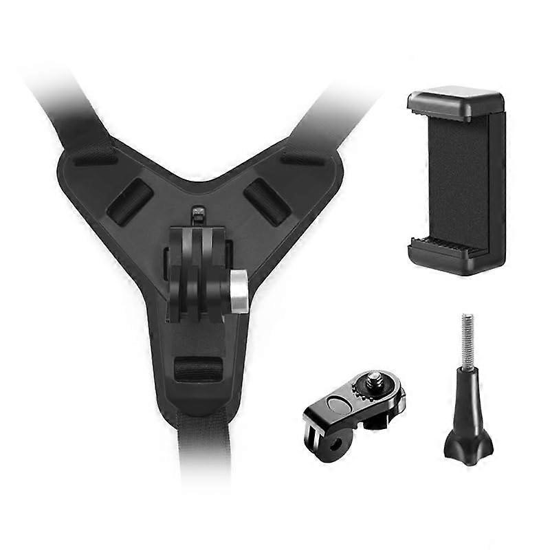 Motorcycle Helmet Chin Mount for GoPro with Secure Locking System and Universal Camera Compatibility