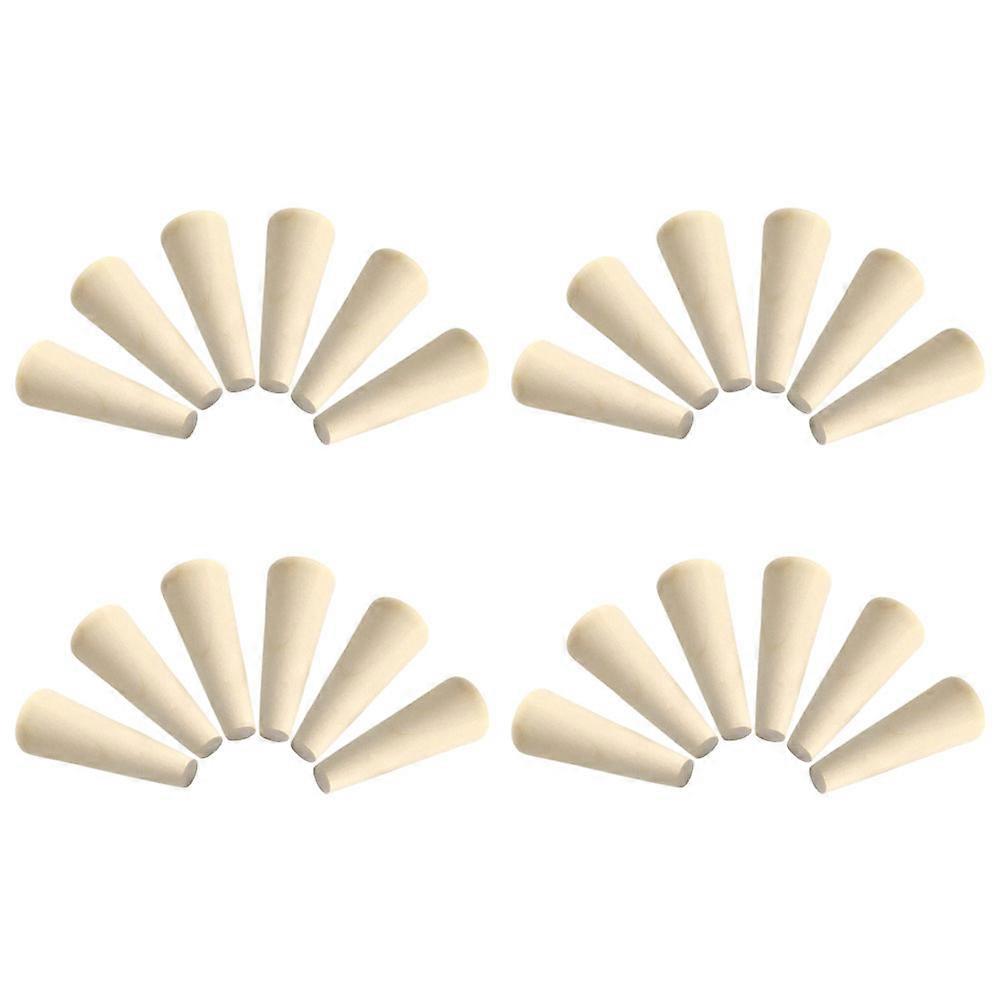 Ring Holder Wooden Cone for Display 24Pcs Wooden Ring Display Stand