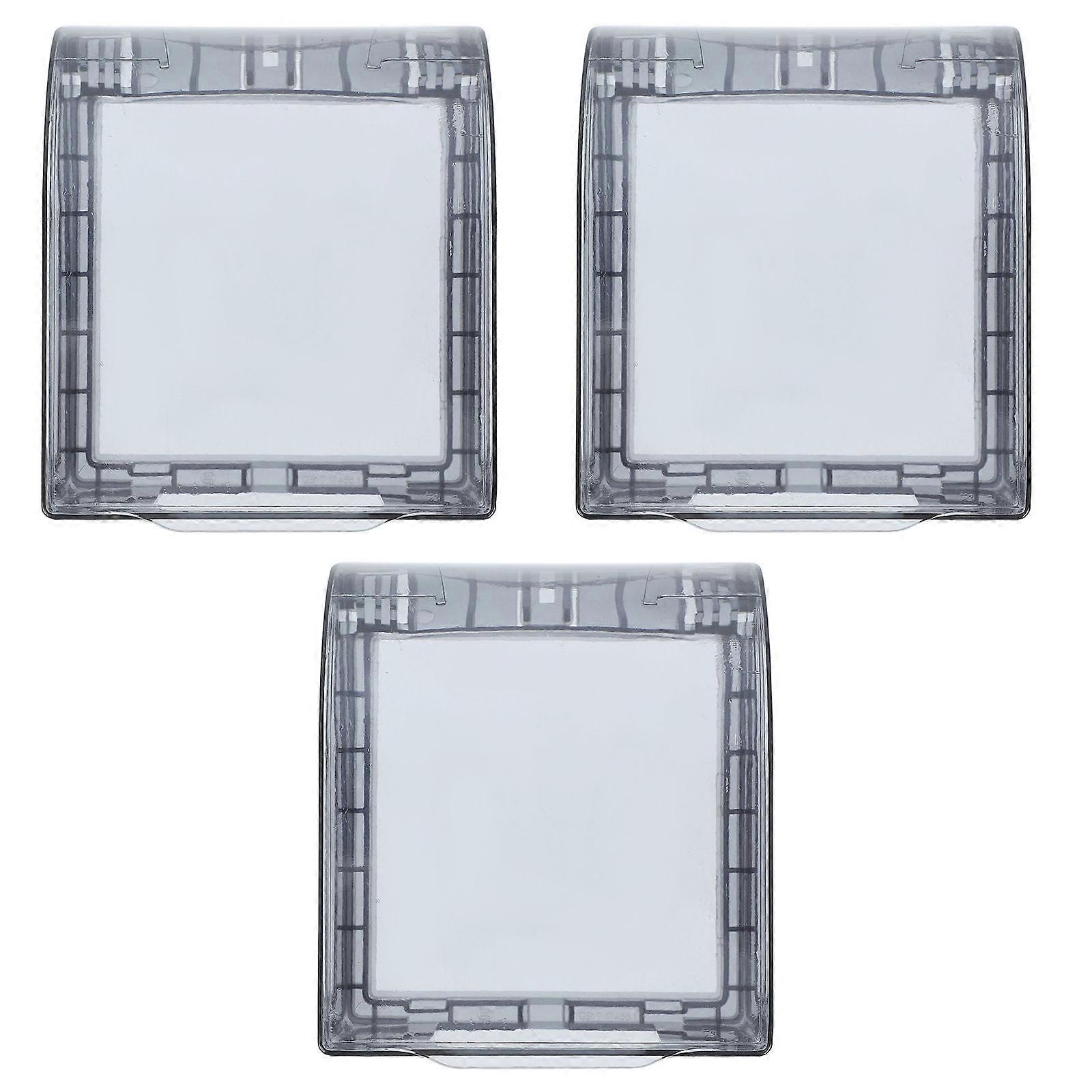 3 Pcs Waterproof Socket Covers for Bathroom Clear Wall Outlet Protector 86 Type Plug Covers for Electrical Outlets Weatherproof