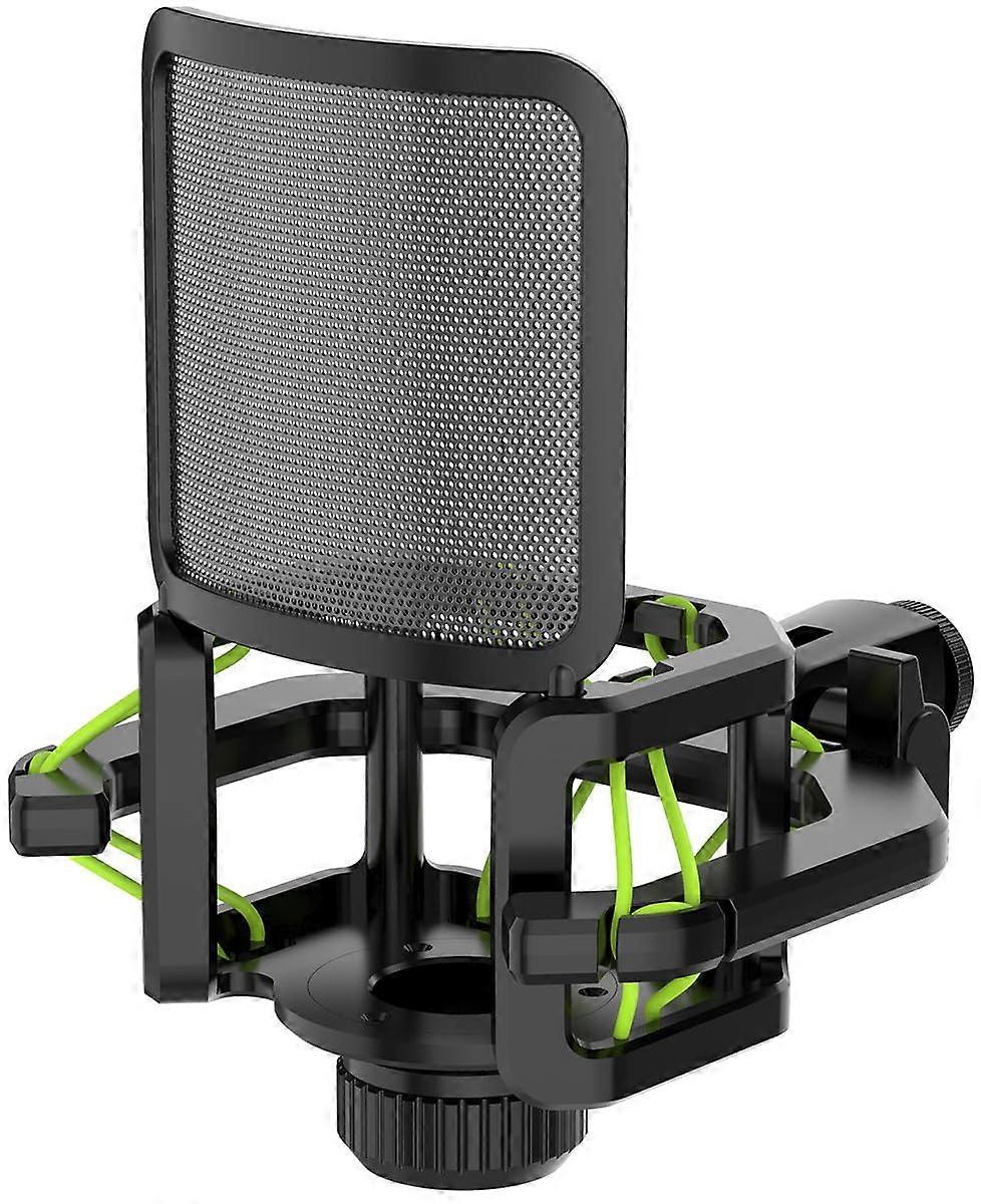 Microphone Shock Mount with Noise Reduction Filter for Lewitt and AKG C Series, Green