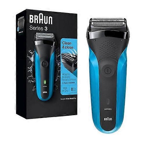 Braun Series 3 310S Rechargeable Wet And Dry Electric Shaver Blue, 1 Count