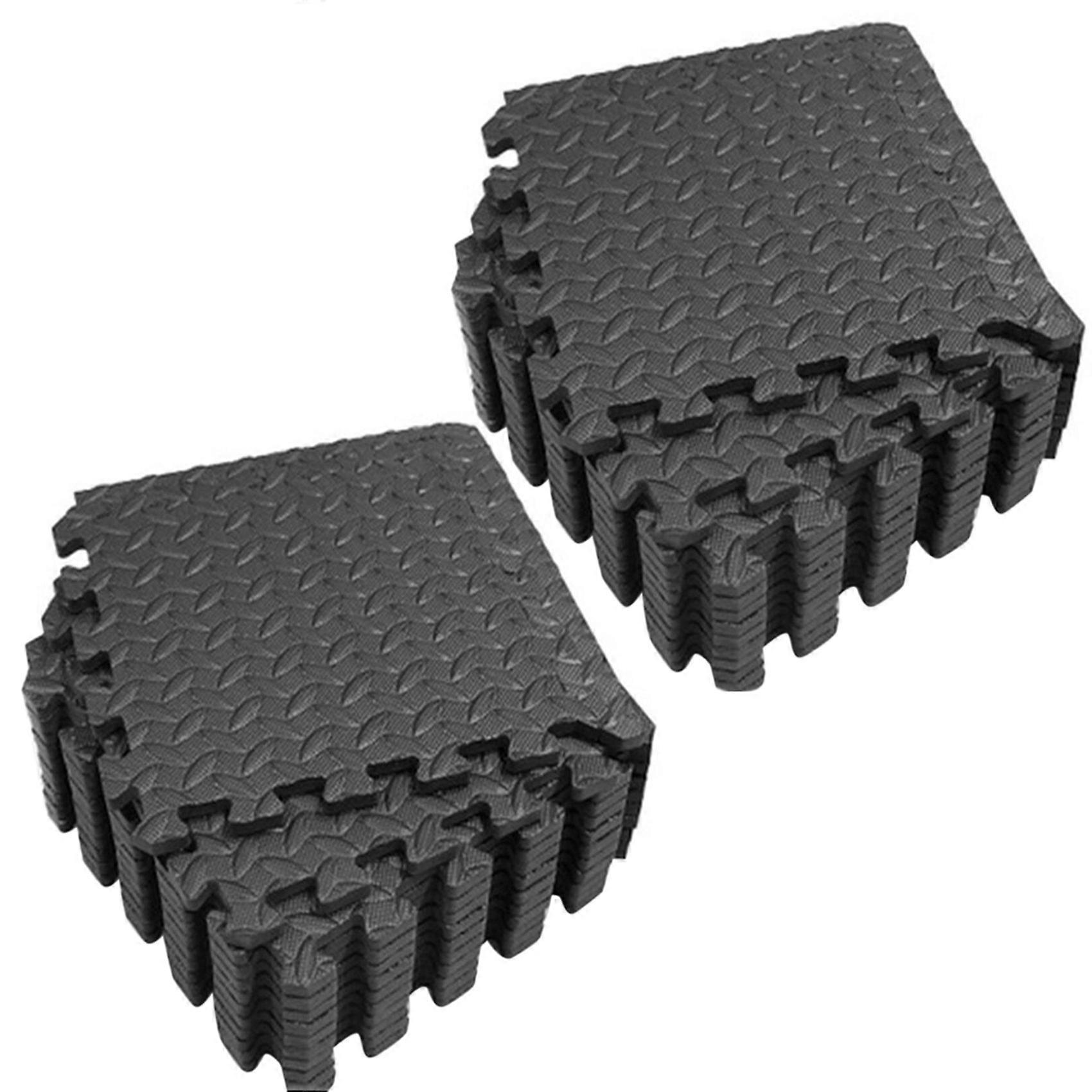 24Pcs Mats and Home Gym Floor Foam Floor Mats Exercise Mat Floor Matt for Floors Foam Flooring Tiles Black