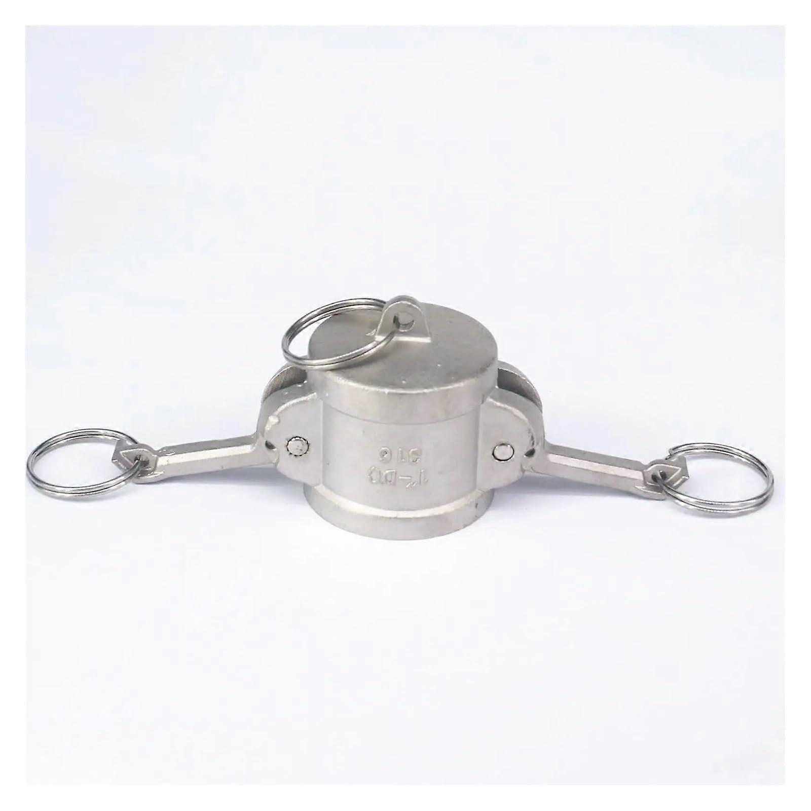 1" 304 Stainless Steel Camlock Fitting Type DC Adapter Cap Stop Flow for Hose Connections