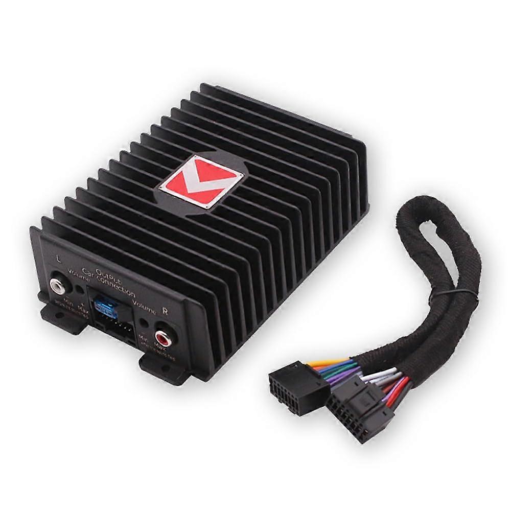 Car Audio Amplifier 80W x4 Class A/B 4 Channel with DSP for Clear Rich Sound and Stability