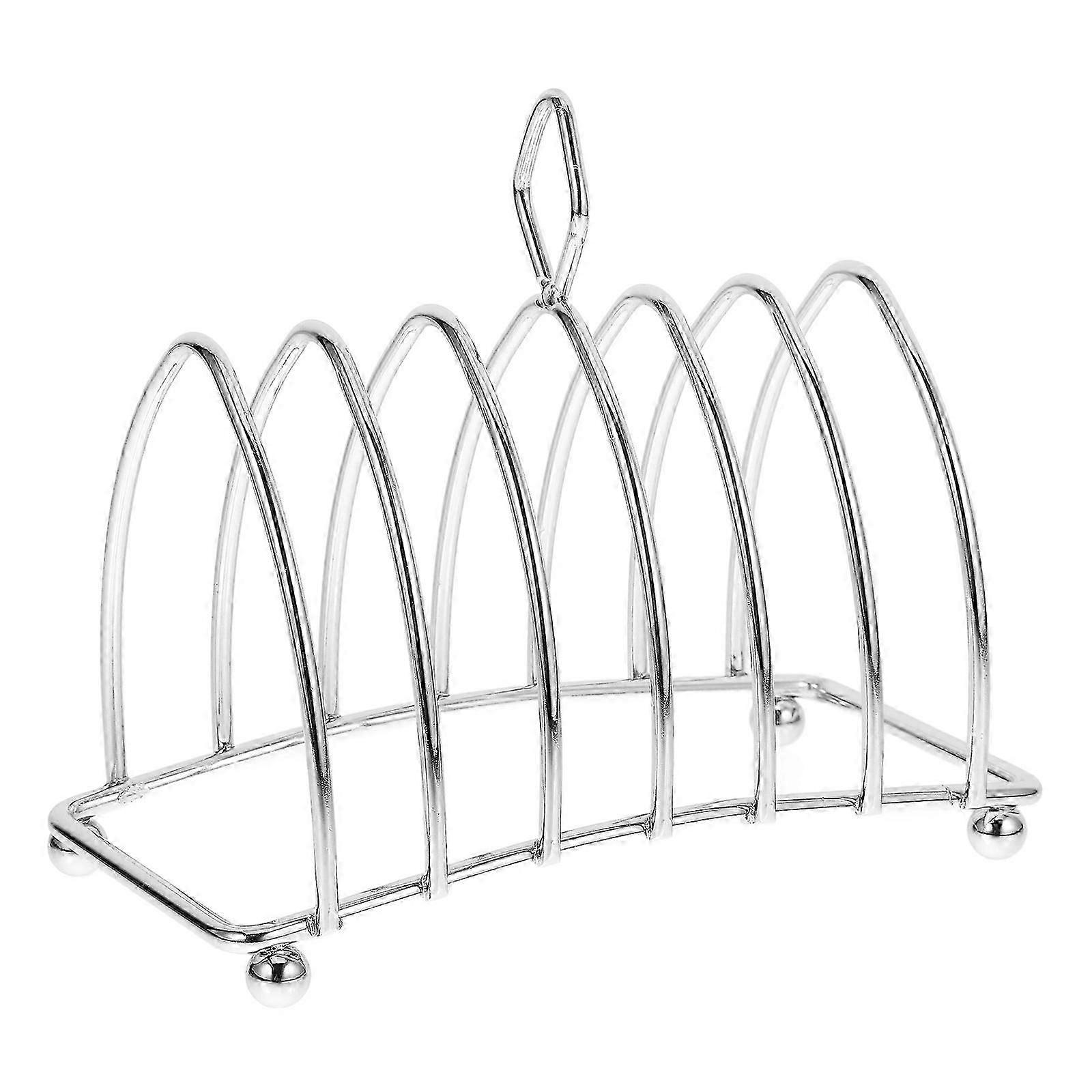 Toast Rack Tabletop Slice Holder for Kitchen Organization, Easy Clean Multi Functional Stand for Bread, Magazines, and More