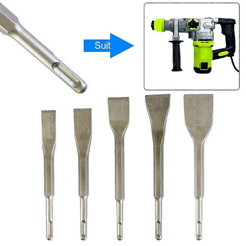 Ciseau plat incurv�� en acier r��sistant �� l'usure, tige ronde, t��te coud��e, foret �� percussion, marteau ��lectrique, foret en brique