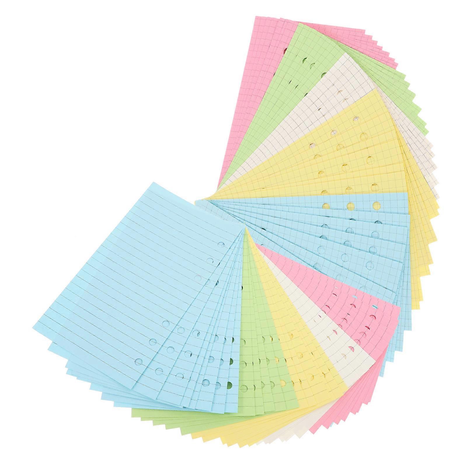 Assorted Color Loose Leaf Paper Writing Function with 2Sets of Notebook Refills