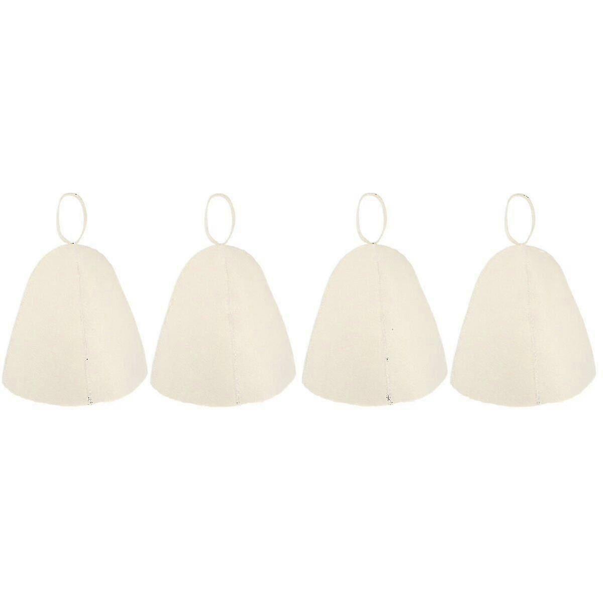 8 Pcs Felt Sauna Hat Thickened Comfortable Sauna Hat Bathing Hat Lightweight Sauna Hat
