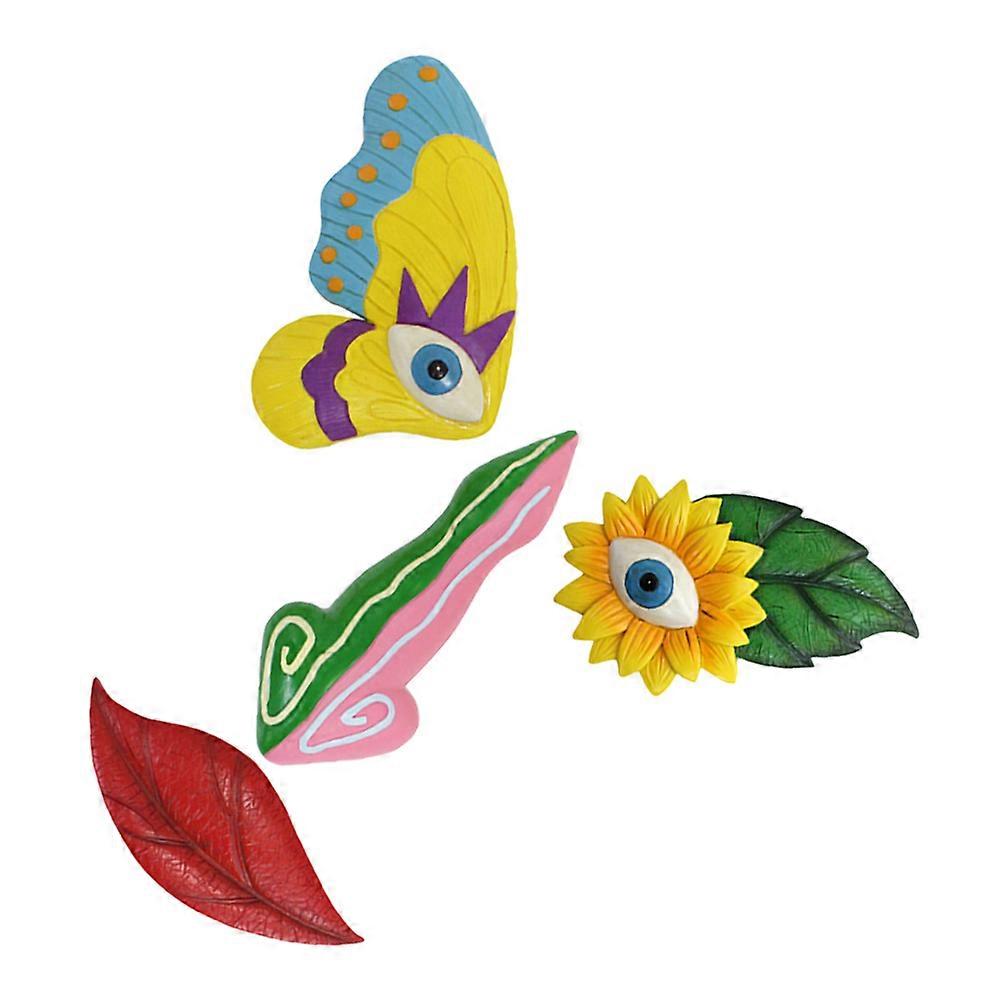 Yard Garden Tree Faces Decorations Tree Trunk Accessories 10.00X4.20X1.20cm 1Set