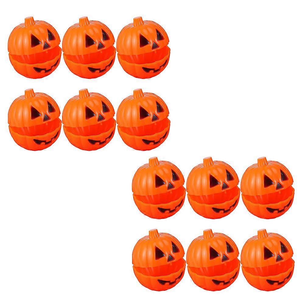 Halloween Pumpkin Candy Containers Creative Design Candy Storage Halloween Party 12Pcs