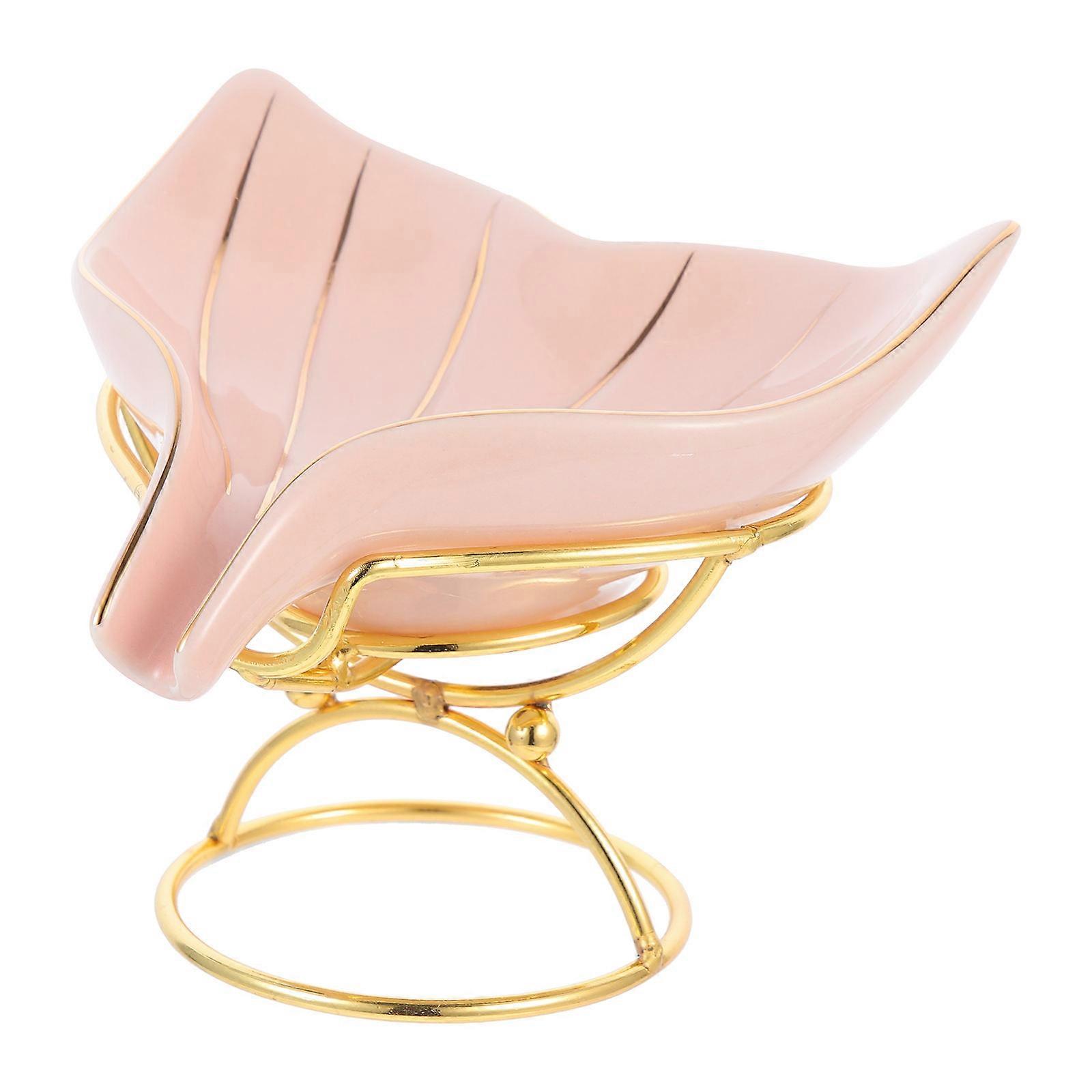 Bathroom Soap Stand Ceramic Material for Draining Soap 1Set