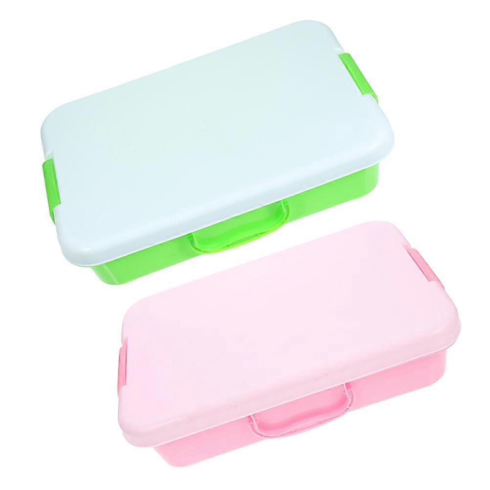 Children's Sandbox Portable Sensory Bin for Creative Play 2Pcs Set