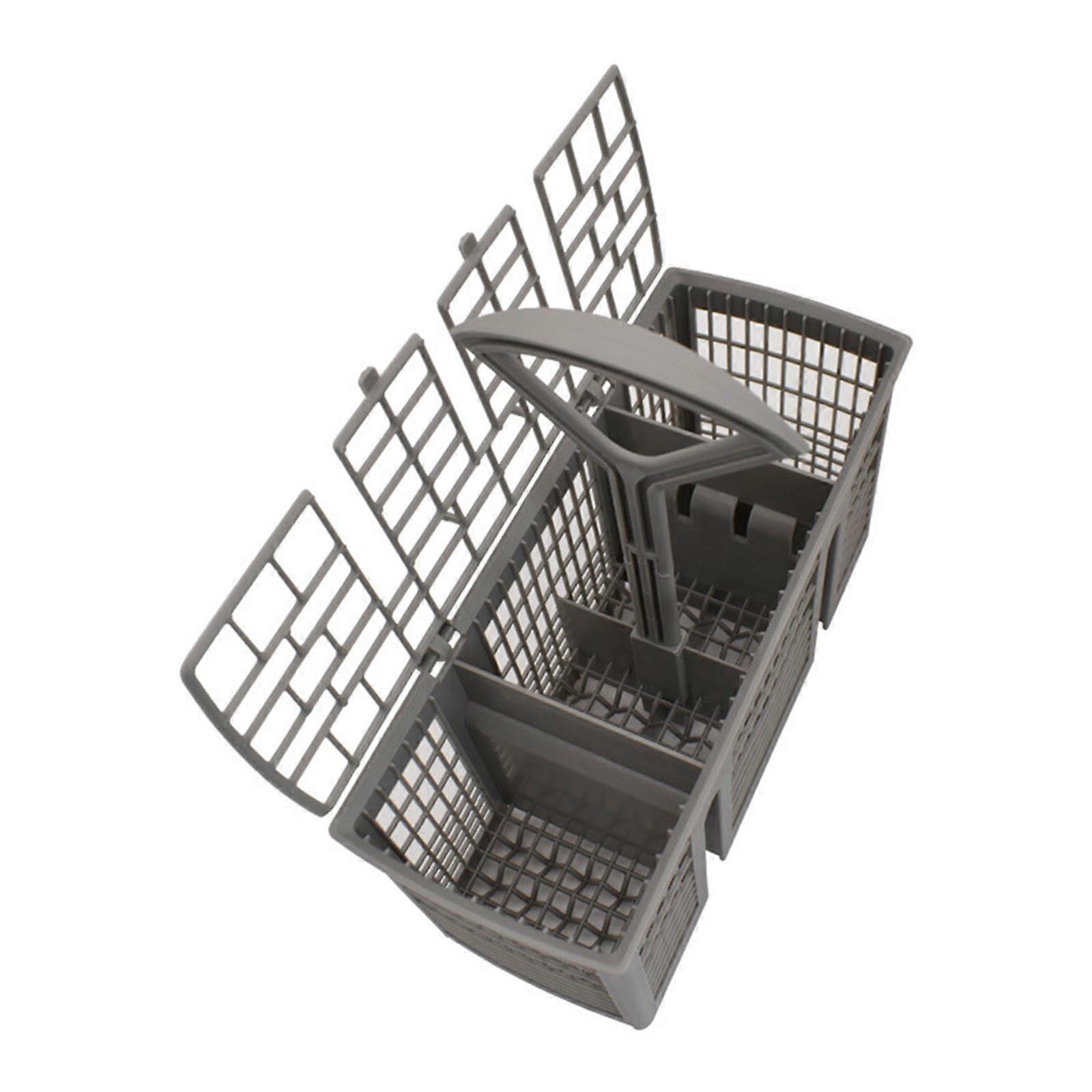 Dishwasher Cutlery Basket with Handle, Universal Silverware Holder, Easy Clean Utensil Storage