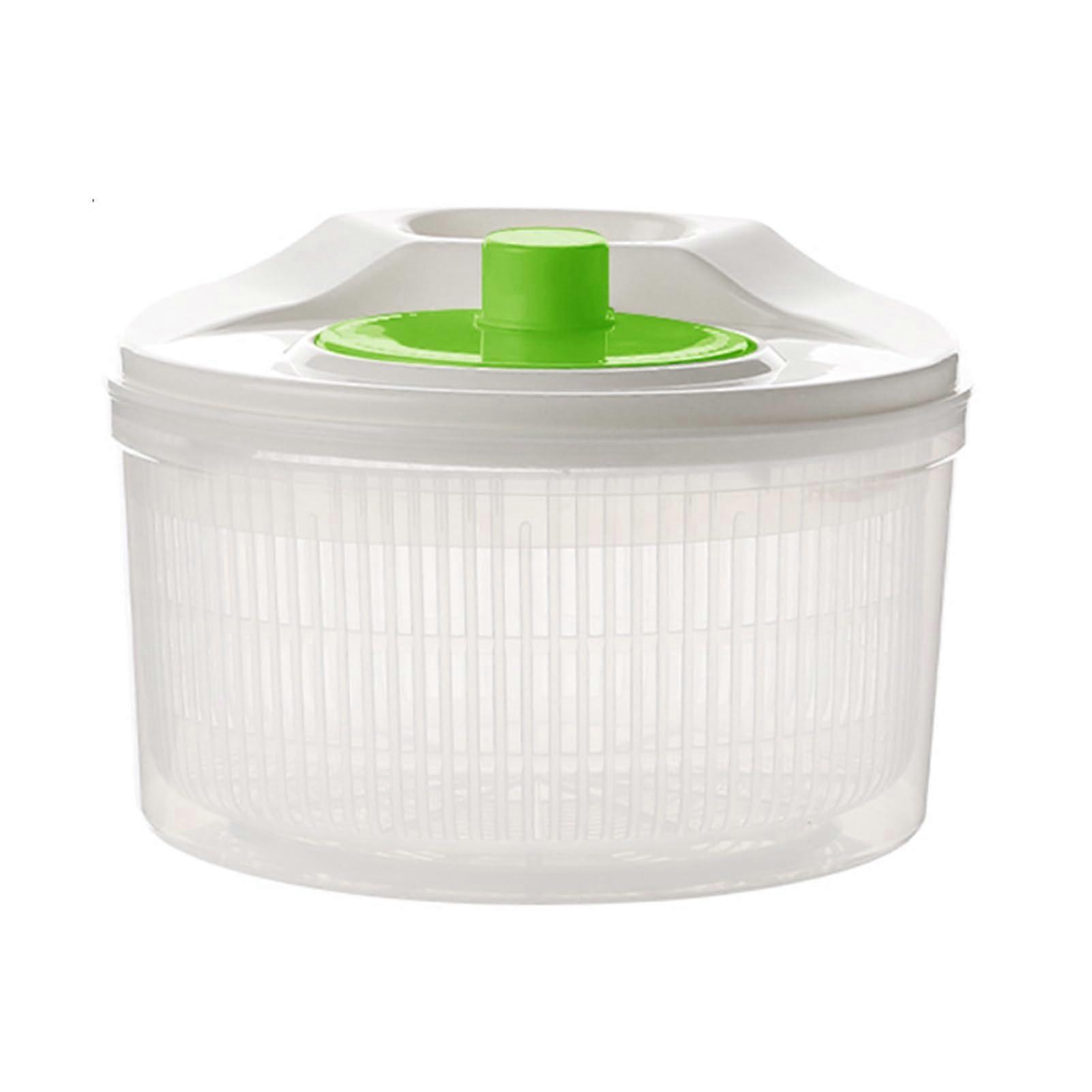 Small BPA Salad Spinner with Strainer Basket for Quick Drying Greens and Fruit Prep