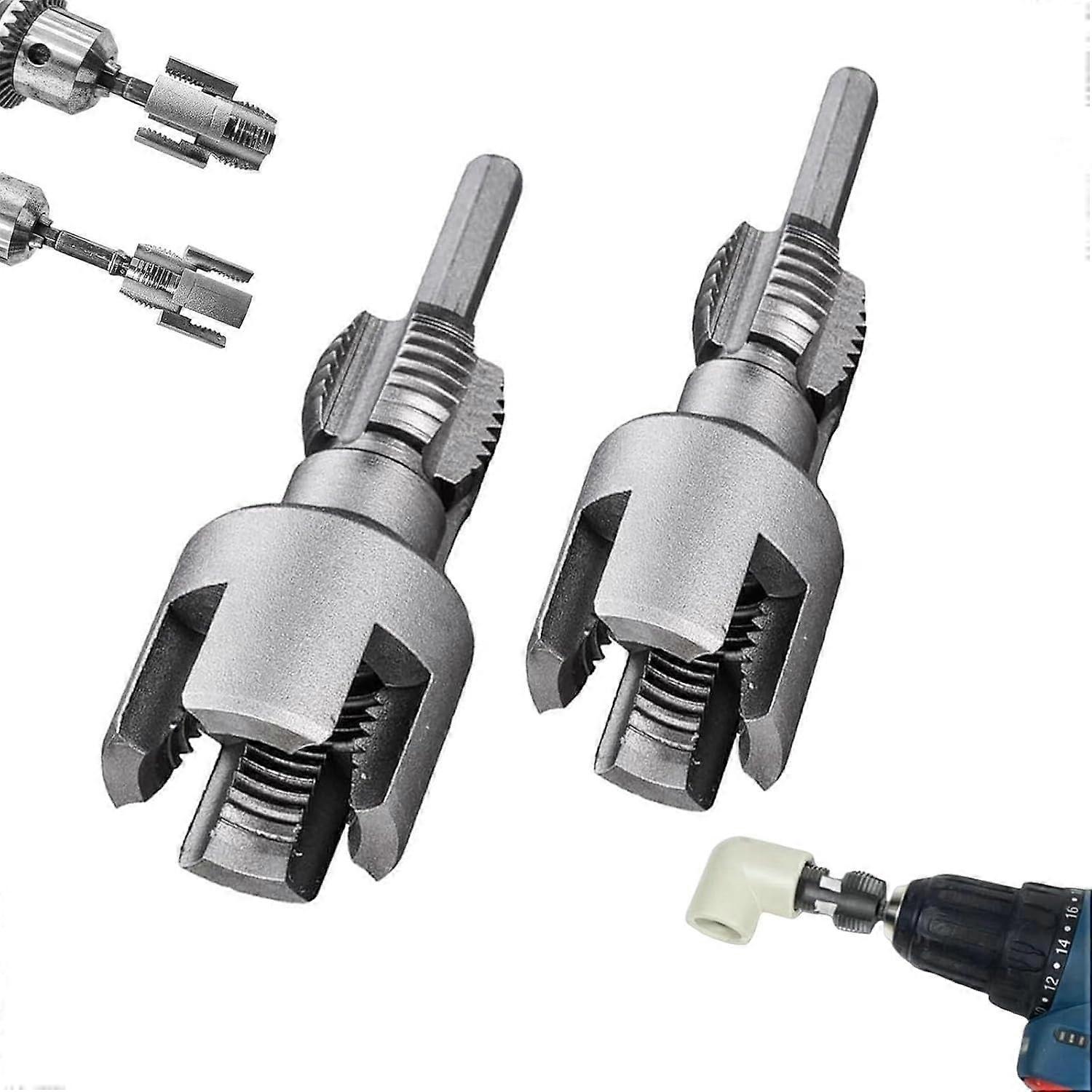 Dual Thread Cutting Pipe Threading Tool for 1/2 and 3/4 Inch PVC PPR Internal and External Threads