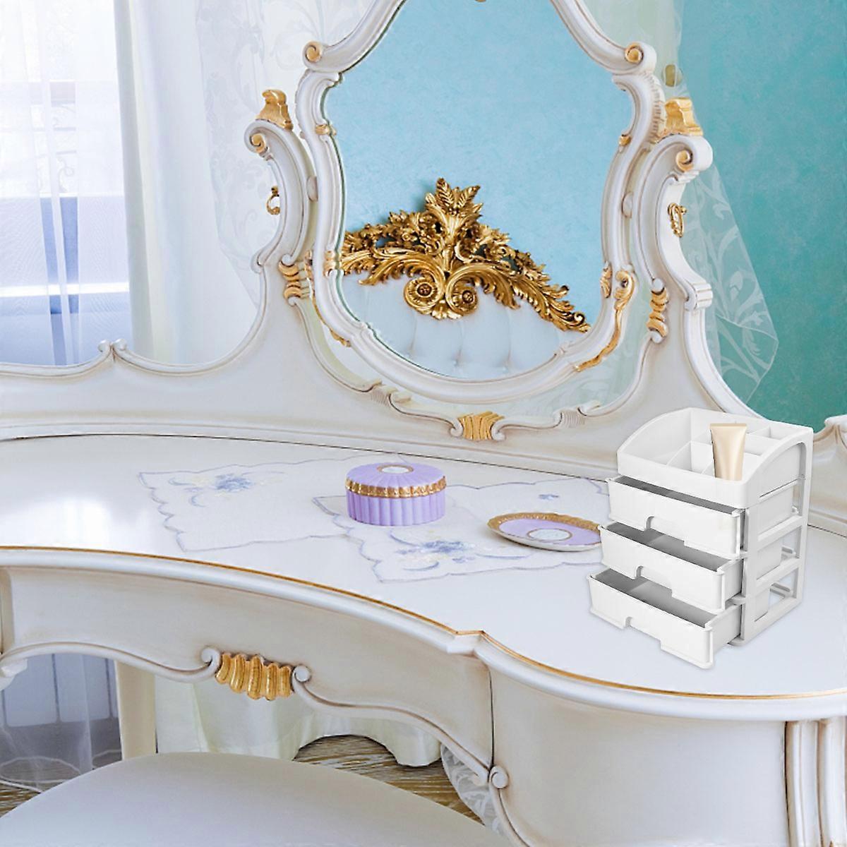 Jewelry Storage Case Storage Box Drawer Type Three-Layer Organizer